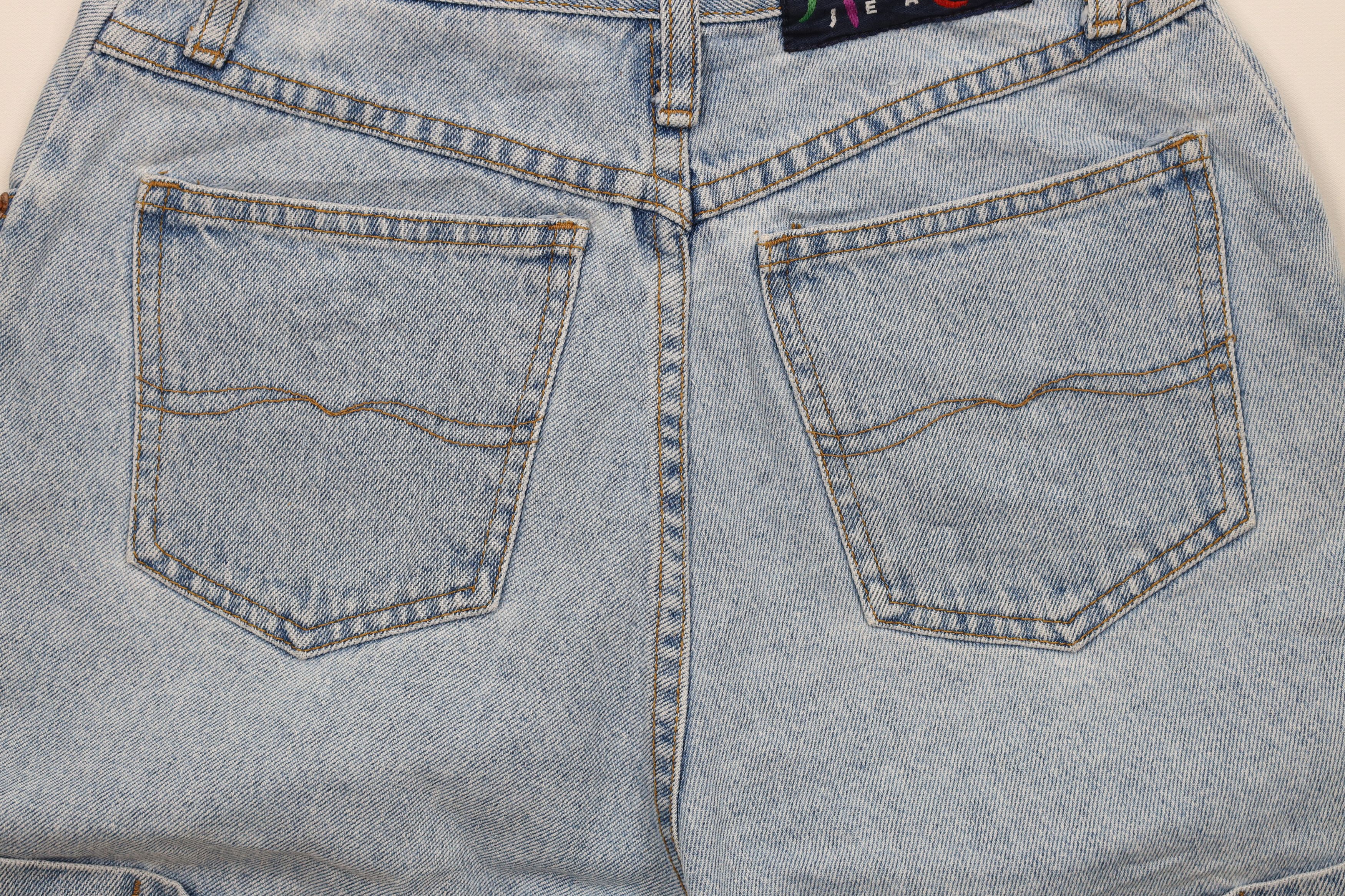 Vintage Vintage 90s Streetwear Cuffed Denim Jean Shorts Jorts USA Size 27" / US 4 / IT 40 - 13 Thumbnail