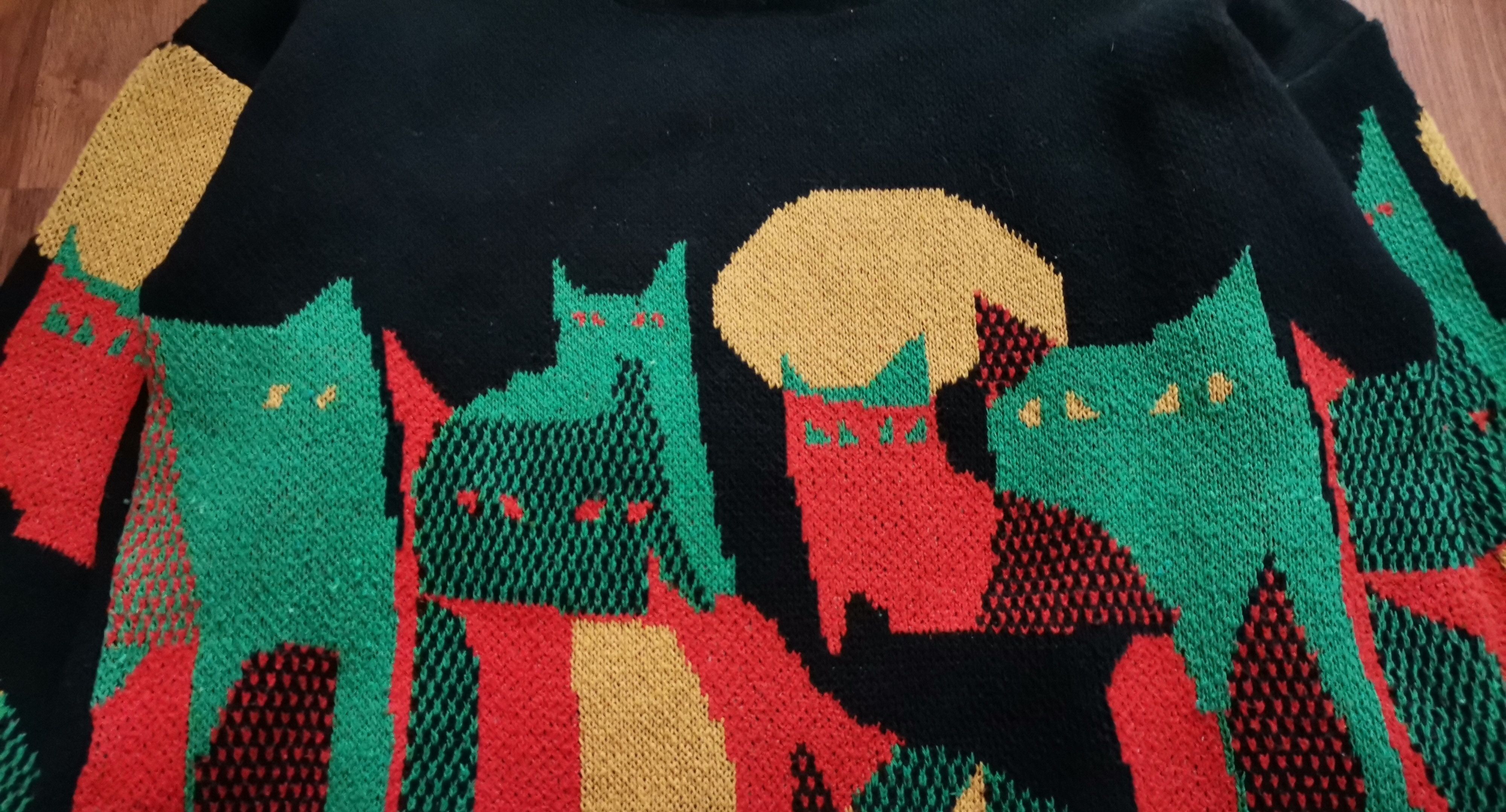 Vintage Vintage Abstract Sweater Size US M / EU 48-50 / 2 - 2 Thumbnail