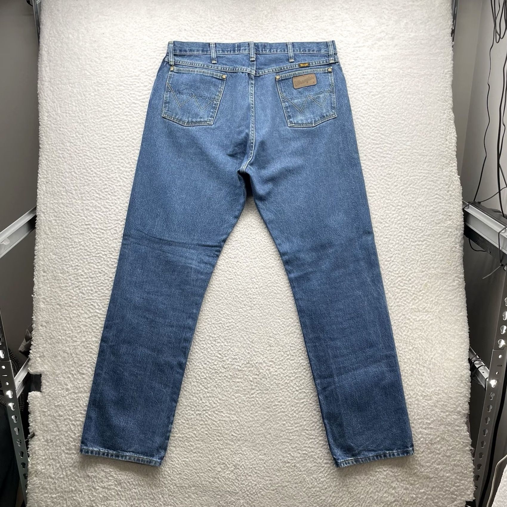 Wrangler Wrangler Jeans Mens 38x34 Cowboy Cut Straight Blue Western George Strait Size US 38 / EU 54 - 6 Thumbnail