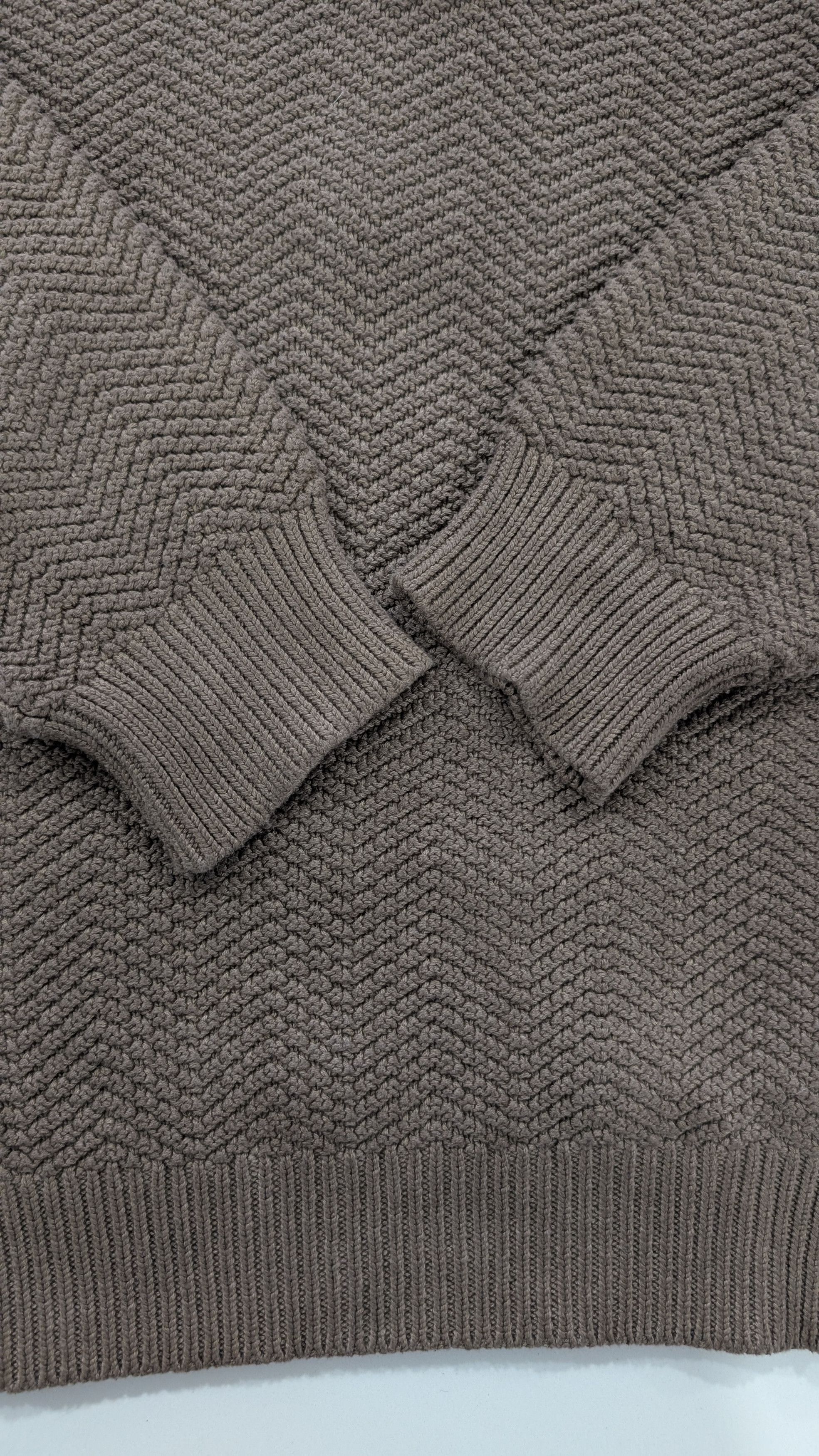 American Trench American Trench V-Neck Sweater Herringbone Knit Size US M / EU 48-50 / 2 - 5 Thumbnail