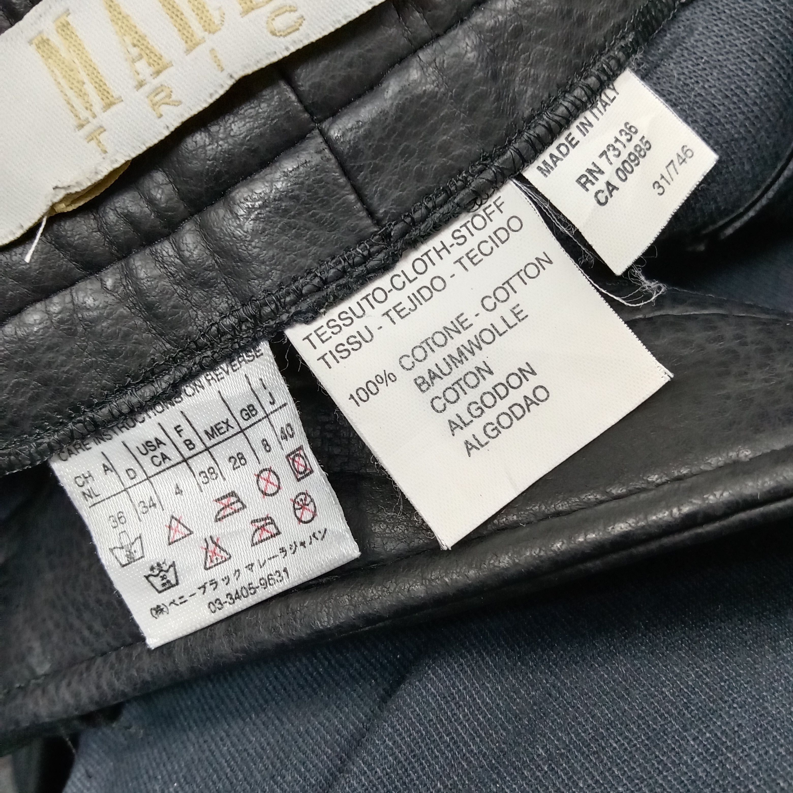 Leather Marella Tricot Italian Brand Leather Pants c235n38 Size US 28 / EU 44 - 13 Thumbnail