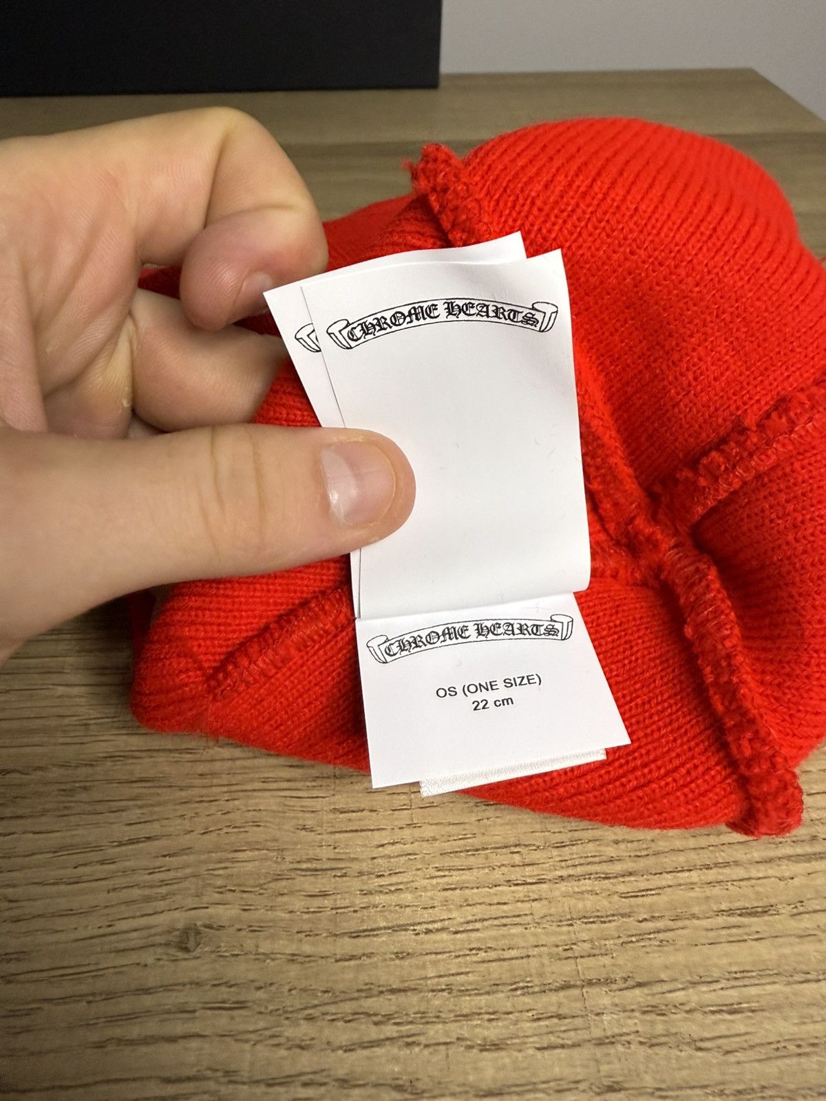 Chrome Hearts Chrome Hearts Red Beanie Size ONE SIZE - 4 Thumbnail