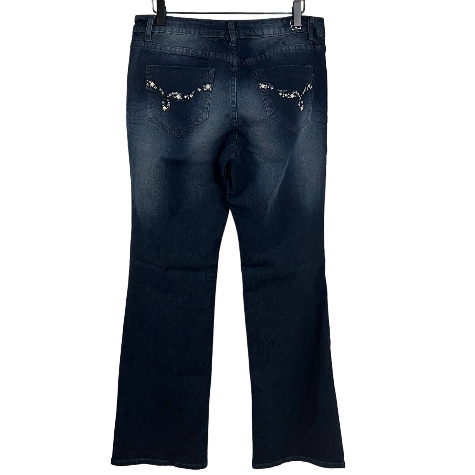 Other Salt Works Medium Rise Boot Cut Jeans Dark Wash Size 8 New Size 30" / US 8 / IT 44 - 2 Thumbnail