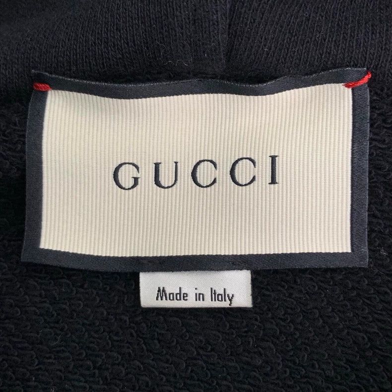 Gucci Gucci Tiger head embroidered hooded black cotton long-sleev Size US S / EU 44-46 / 1 - 5 Thumbnail