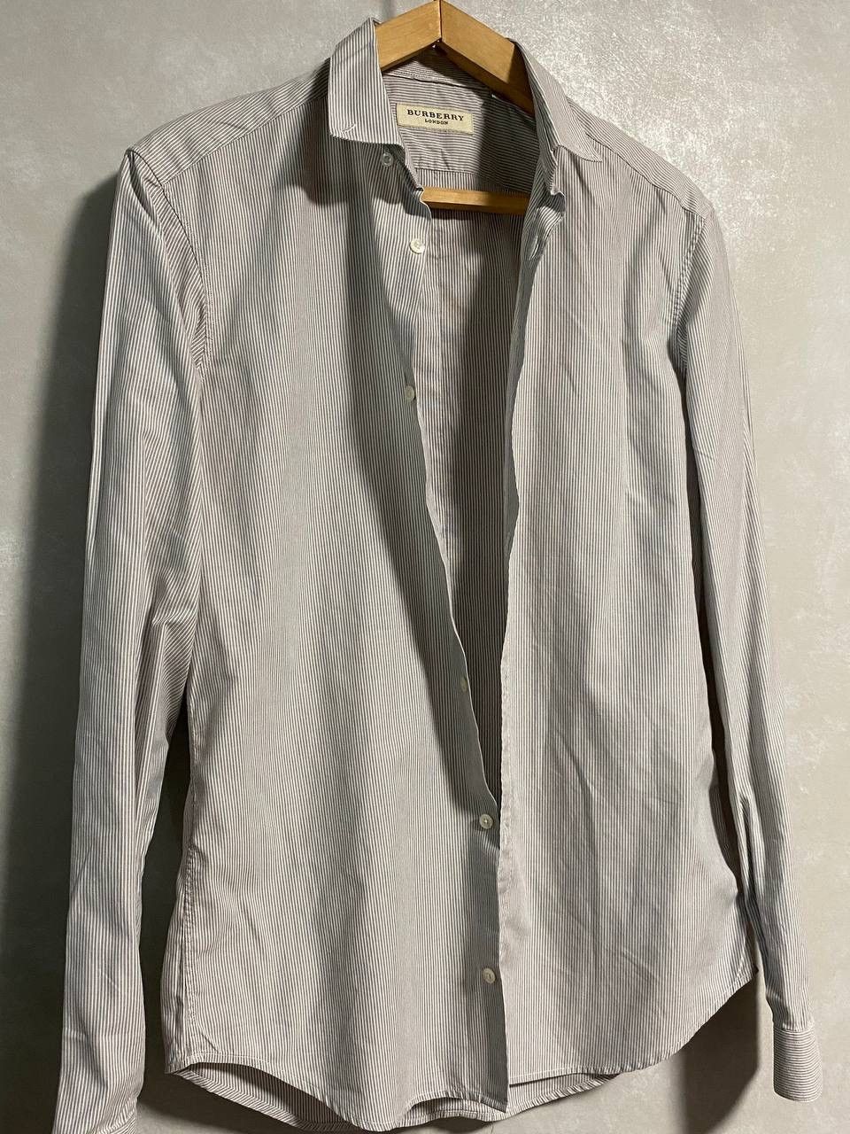Burberry × Burberry Prorsum × Vintage Vintage Burberry London Stripe Pattern Shirt Button Up Size US M / EU 48-50 / 2 - 2 Thumbnail