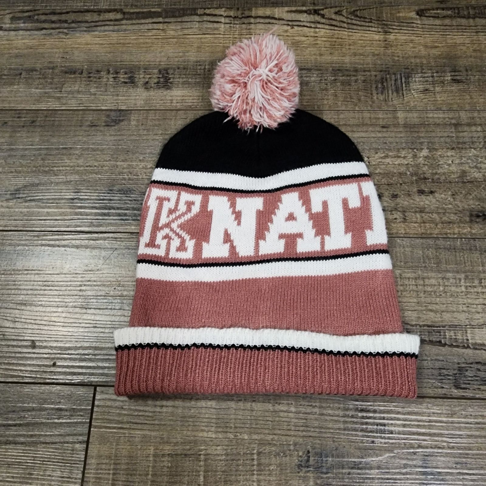 Pink Victoria Secret Pink winter hat beanie 2285 Size ONE SIZE - 1 Thumbnail