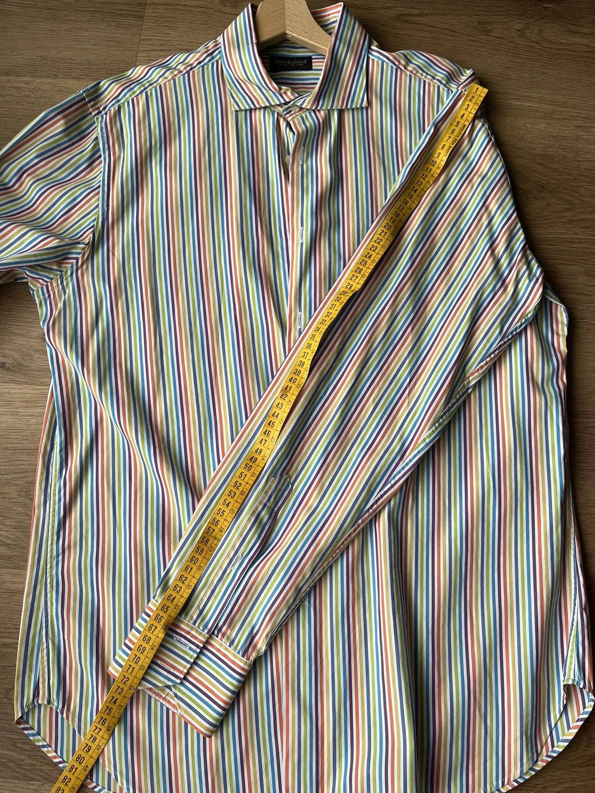 Brooksfield Men's striped shirt Size US XL / EU 56 / 4 - 7 Thumbnail