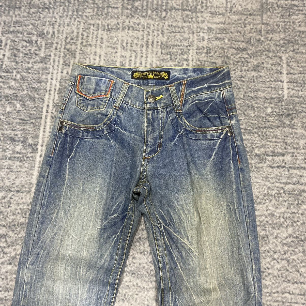Beauty Beast × If Six Was Nine × Japanese Brand Sick☠️ Diamond Honey Acid Washed Jeans Punk 90s Size US 30 / EU 46 - 5 Thumbnail