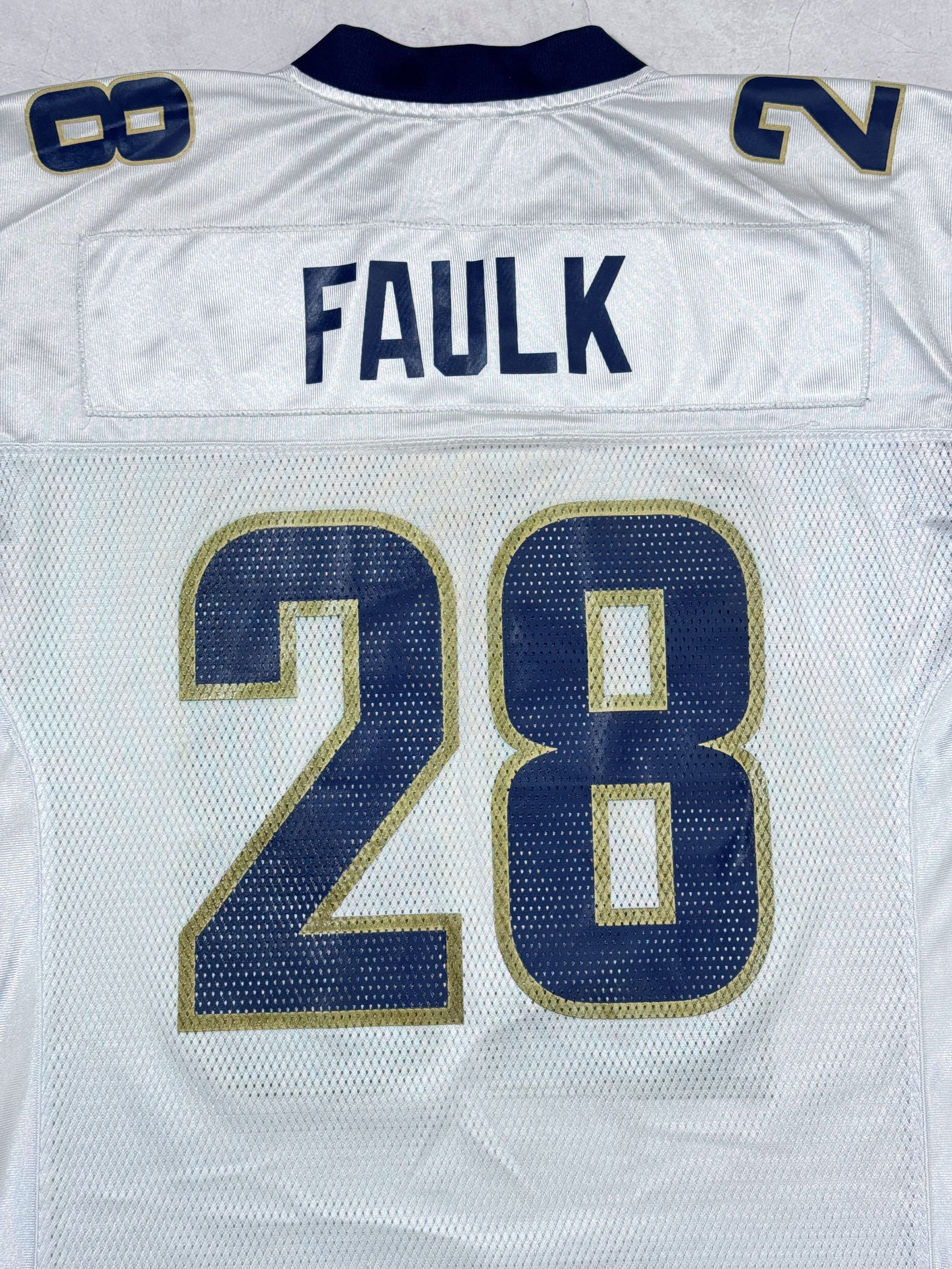 NFL Y2K Los Angeles Rams NFL Jersey #28 FAULK by Reebok Size US L / EU 52-54 / 3 - 16 Thumbnail
