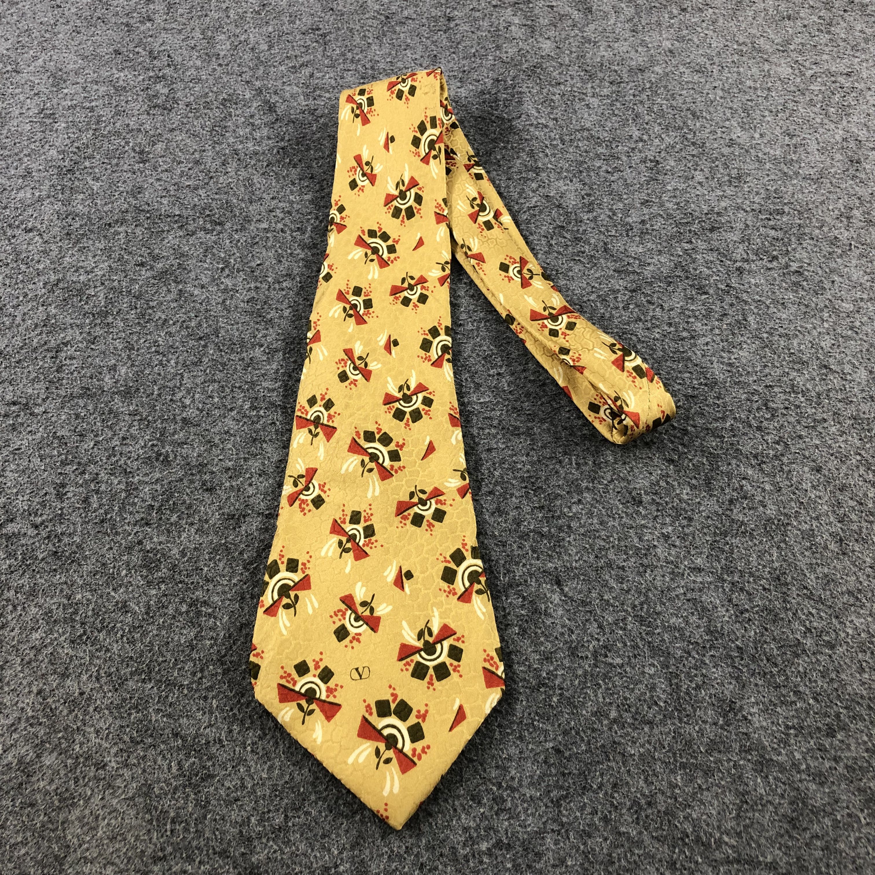 Valentino × Vintage Valentino Silk Neck Ties Bowtie Cravat Cravatte T49 Size ONE SIZE - 1 Thumbnail