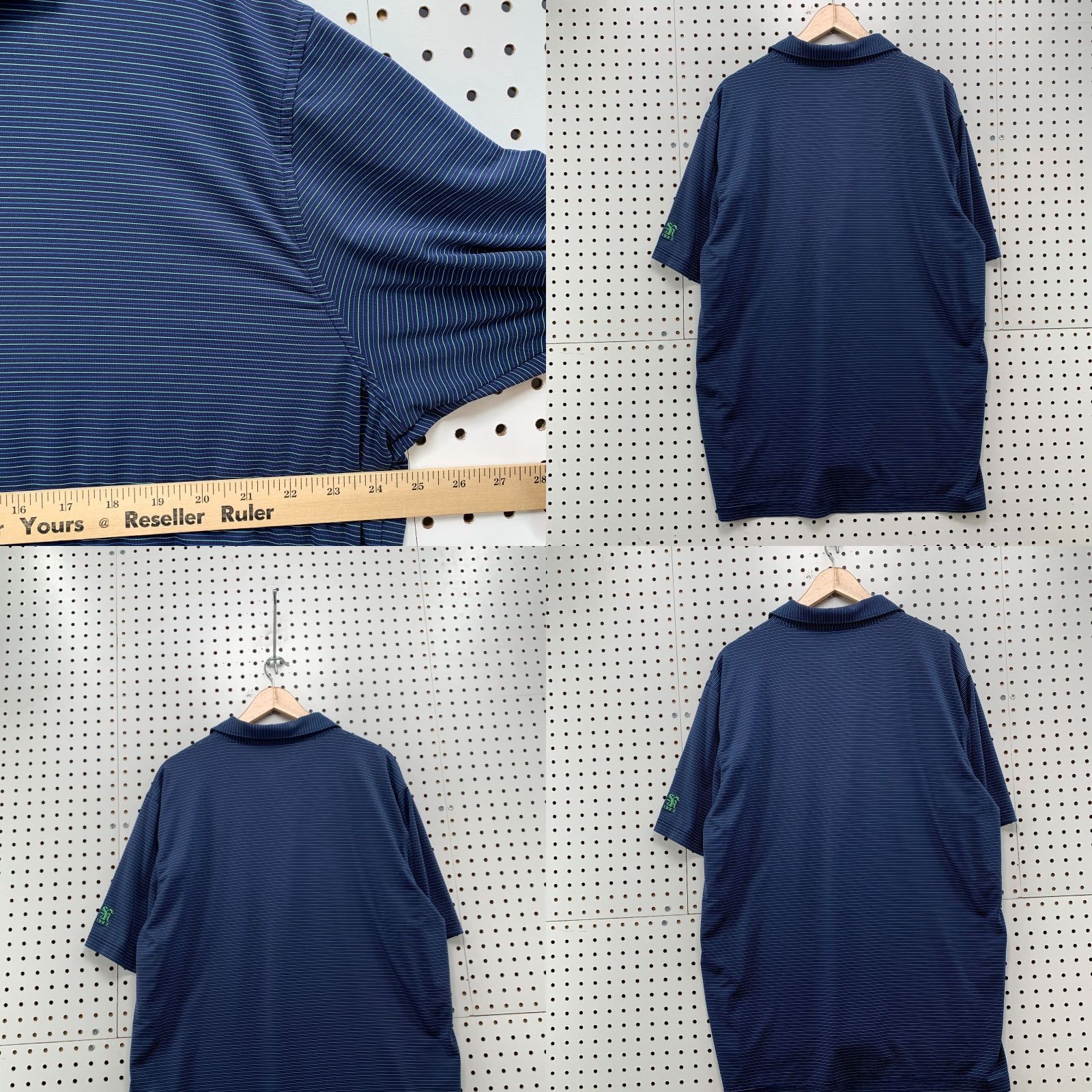 Peter Millar VINTAGE Peter Millar Summer Comfort Polo Shirt Blue White Striped Men XL Size US XL / EU 56 / 4 - 9 Thumbnail
