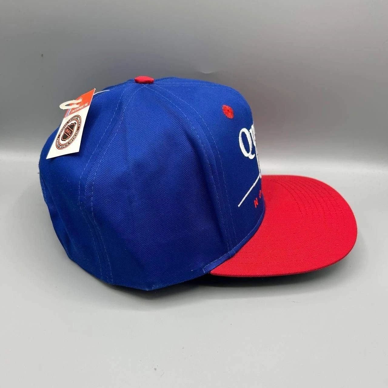 Twins Enterprise Inc. Vintage Quebec Nordiques Hat Men Blue Red Hat Snap Back Cap Size ONE SIZE - 5 Thumbnail