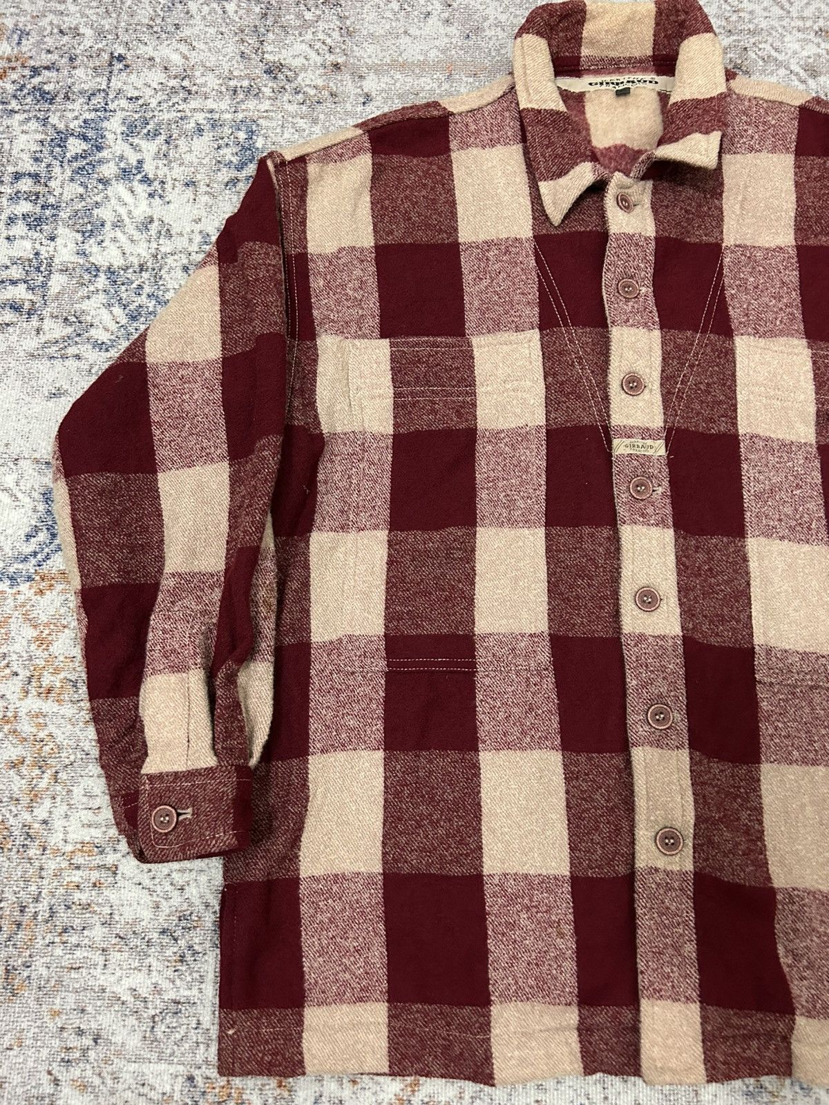 Marithe + Francois Girbaud Vintage Marithe Francois Girbaud Big Pocket Plaid Wool Shirt Size US XL / EU 56 / 4 - 5 Thumbnail