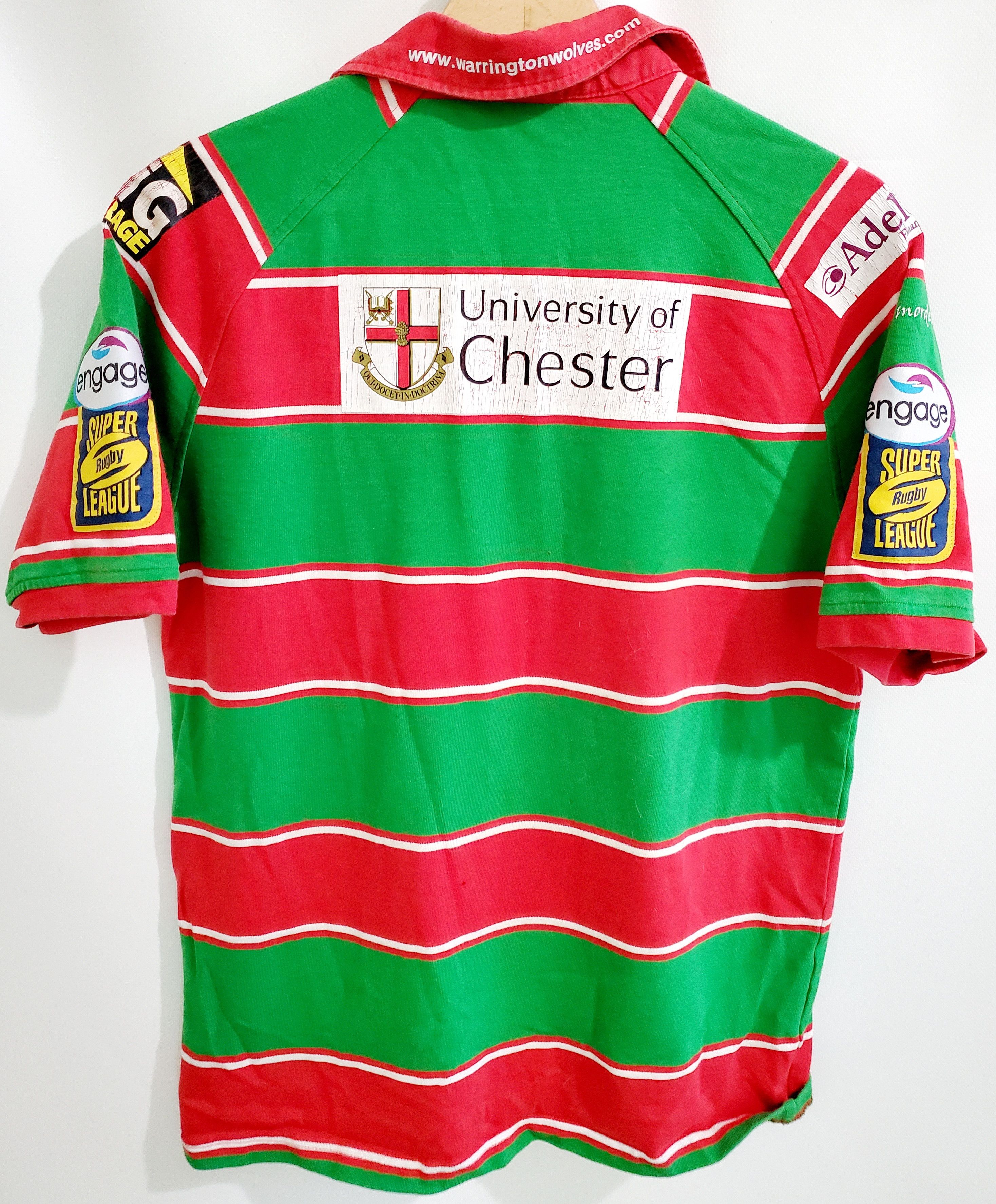 Canterbury of New Zealand × Vintage Warrington Wolves Away Wembley Rugby League Shirt size S Size US S / EU 44-46 / 1 - 6 Thumbnail
