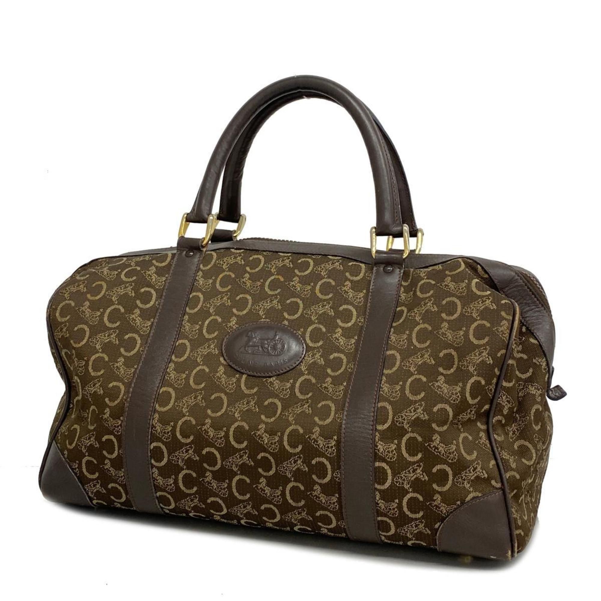 image of Celine Handbag C Macadam Canvas Brown Ladies, Women's