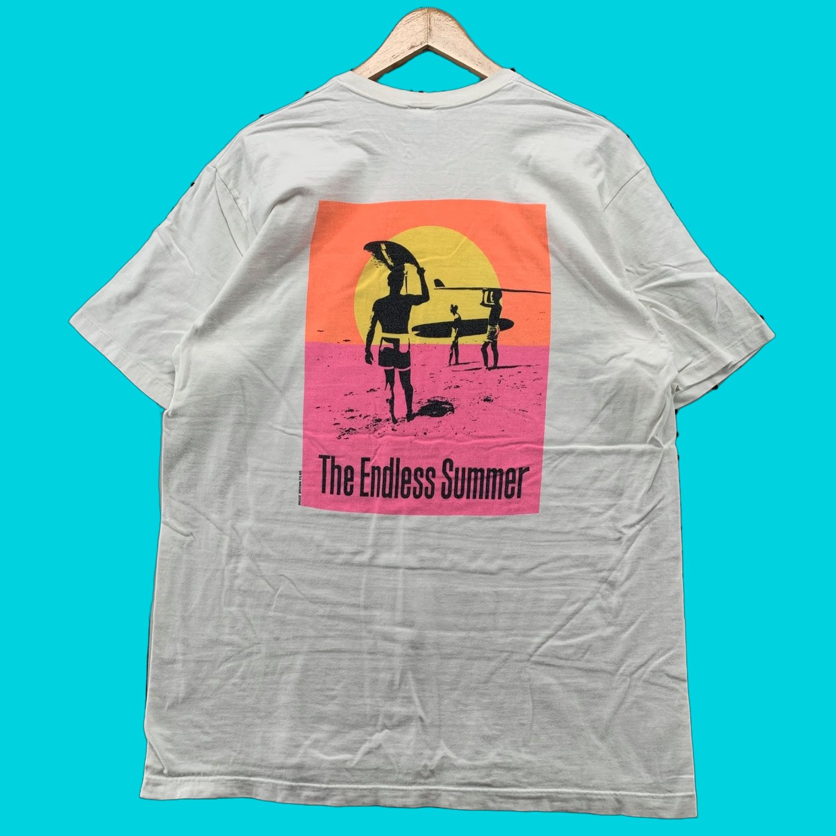 Vintage VINTAGE Crazy Shirts The Endless Summer Hawaii T-Shirt Short Sleeve XL White 90s Mens Size US XL / EU 56 / 4 - 1 Thumbnail