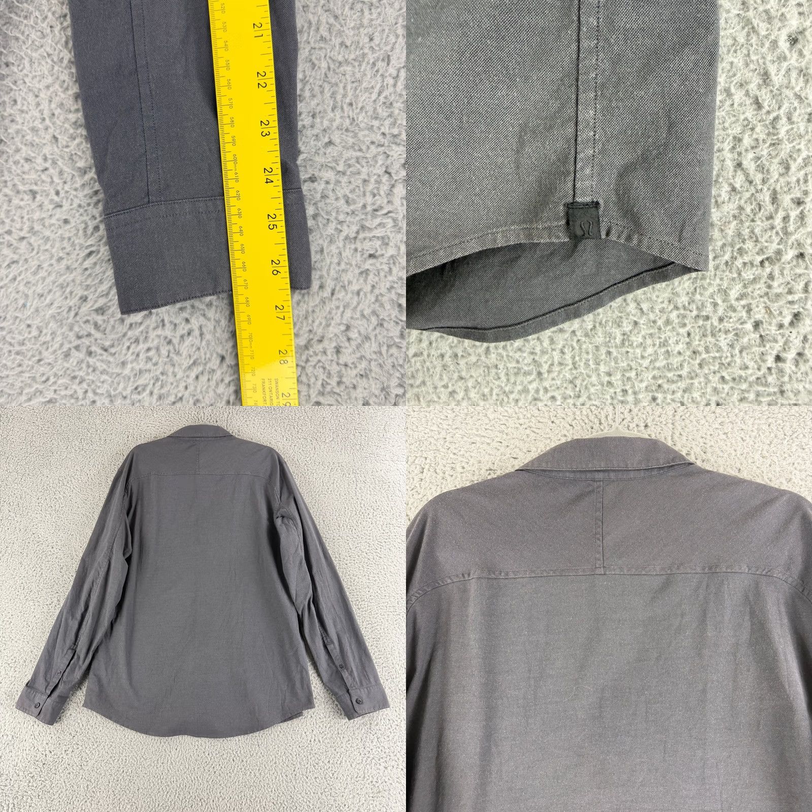 Lululemon Lululemon Button-Down Shirt Mens XL Gray Long Sleeve Pocket Technical Casual Size US XL / EU 56 / 4 - 8 Thumbnail