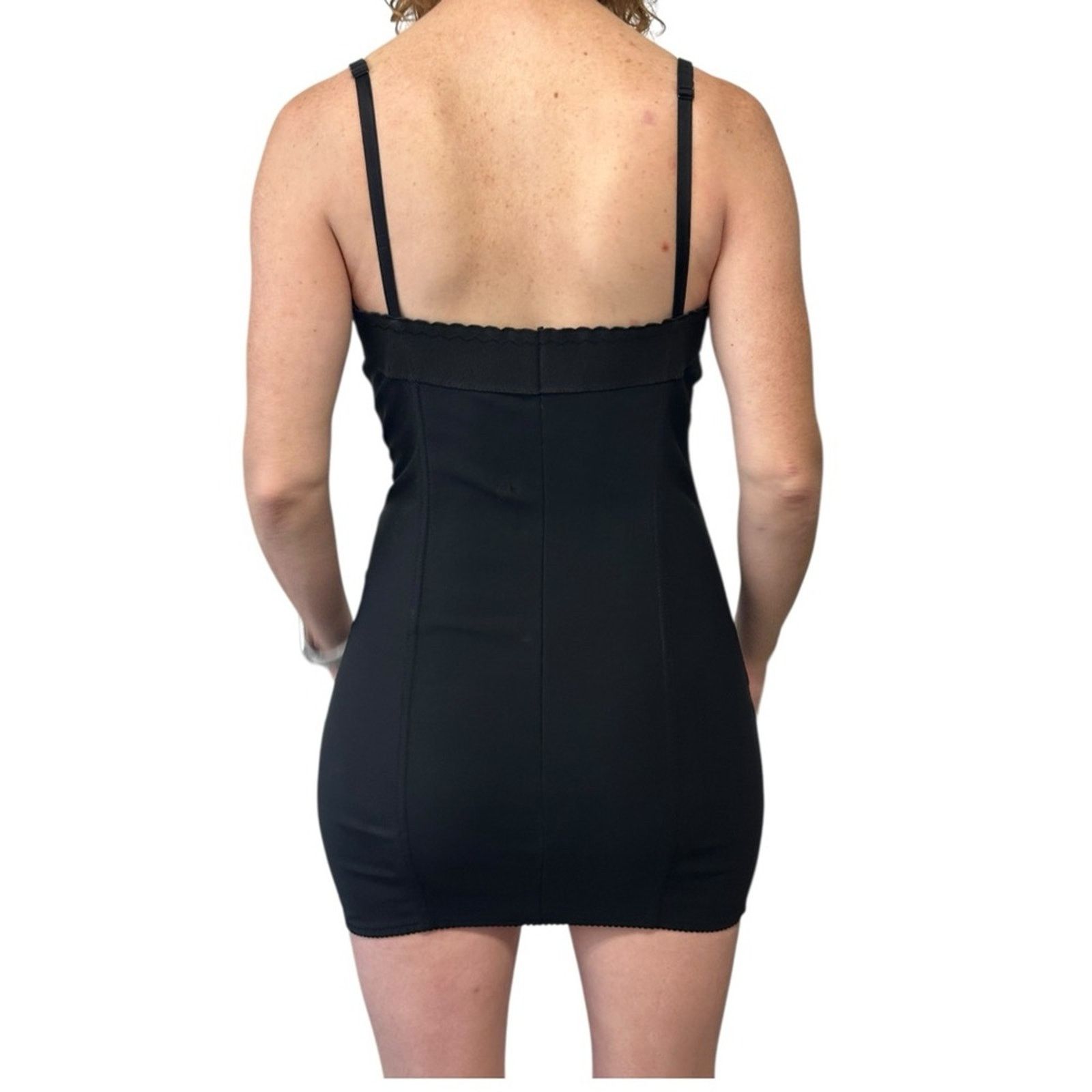 Dolce & Gabbana VINTAGE Black Satin Lingerie Corset Bustier Dress IT 42 Size M / US 6-8 / IT 42-44 - 4 Thumbnail