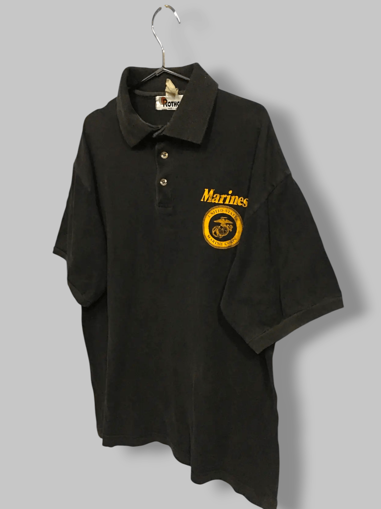 Vintage Vintage 90s US Marines Corps promo t shirt collar RARE Size US L / EU 52-54 / 3 - 3 Thumbnail