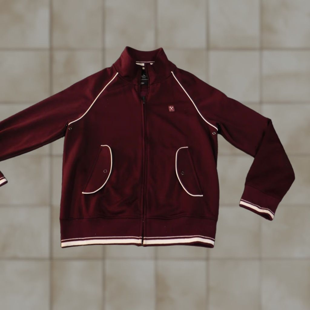 Marcs VINTAGE Marc Ecko Jacket Bomber Zip Red Retro Stretch Casual Mens Small S Red Size US S / EU 44-46 / 1 - 1 Thumbnail