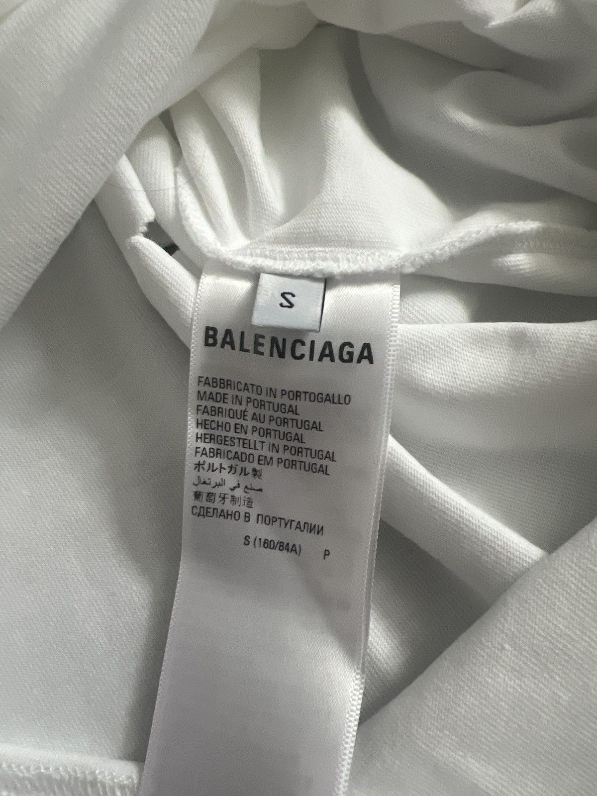 Balenciaga Balenciaga SS21 Destroyed Oversized Logo T-Shirt Size US S / EU 44-46 / 1 - 4 Thumbnail