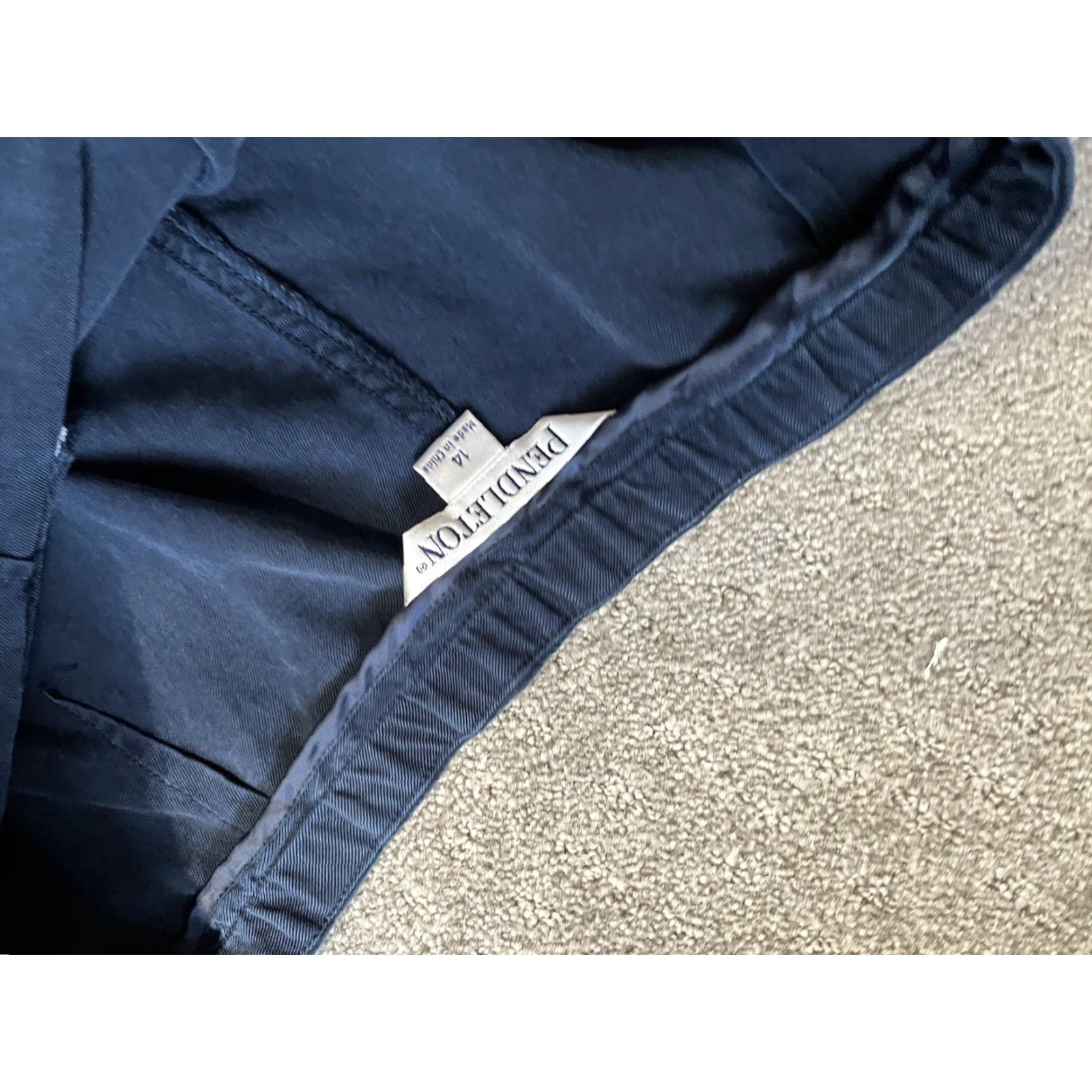 Pendleton VINTAGE Pendleton Trousers Pants 90s Blue Lyocell Tencel Straight Leg Size 14 Women Size 36" / US 14 / IT 50 - 4 Thumbnail
