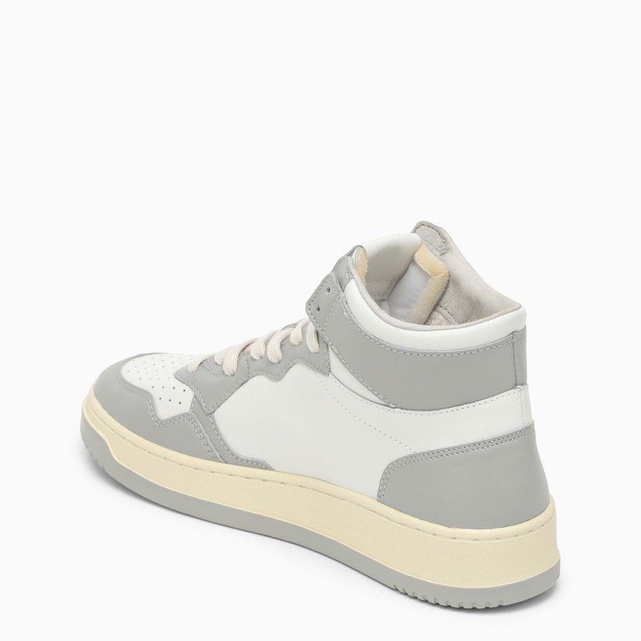 AUTRY o1d2blof0824 Leather Sneakers in White & Light Grey Size US 8 / IT 38 - 4 Thumbnail