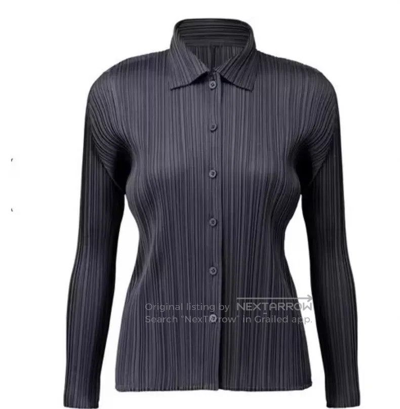 Issey Miyake Issey Miyake Black Shirt Size L / US 10 / IT 46 - 1 Thumbnail