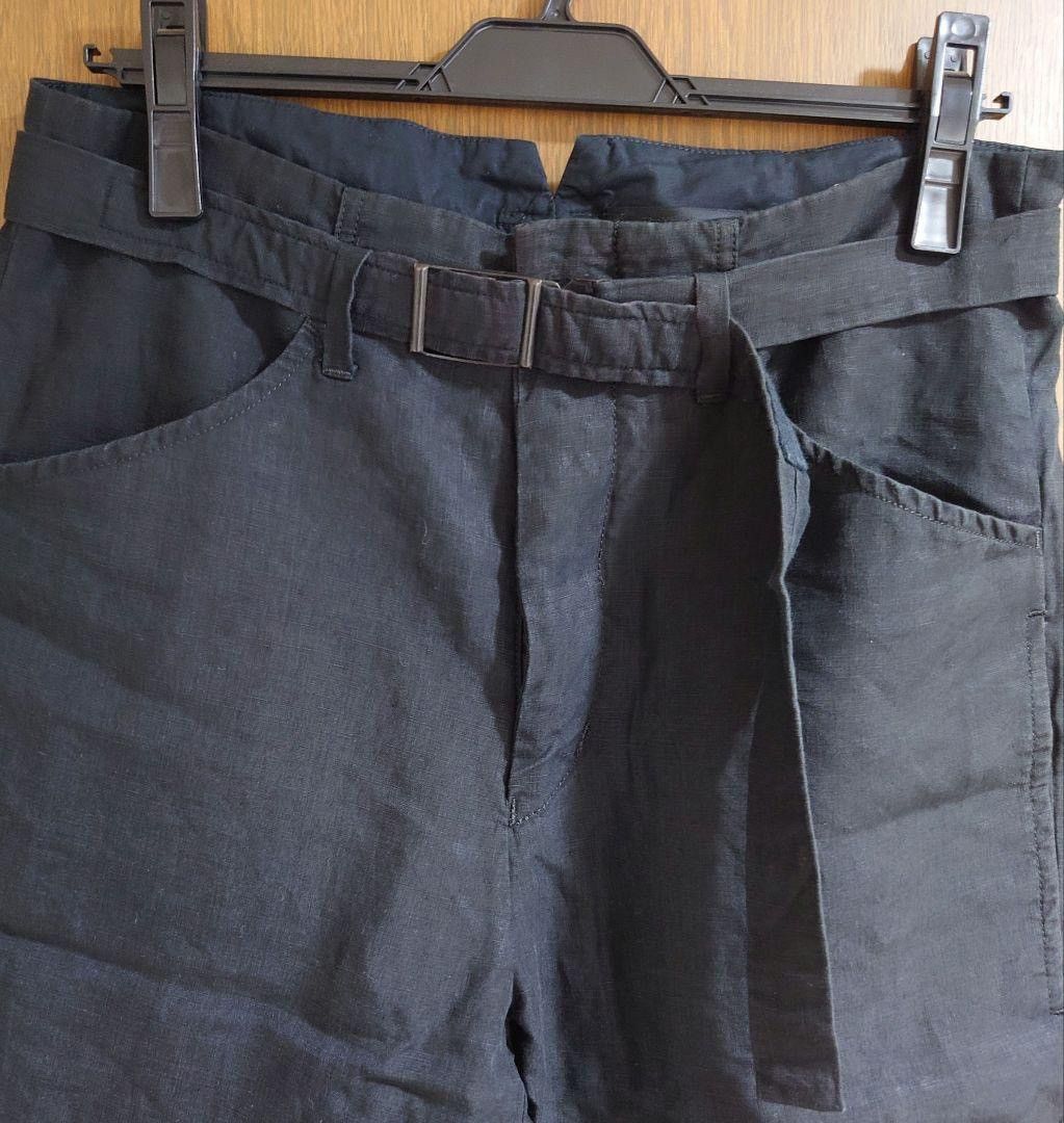 The Viridi-anne 100% Linen Half Pants Cropped Belted Size US 30 / EU 46 - 3 Thumbnail