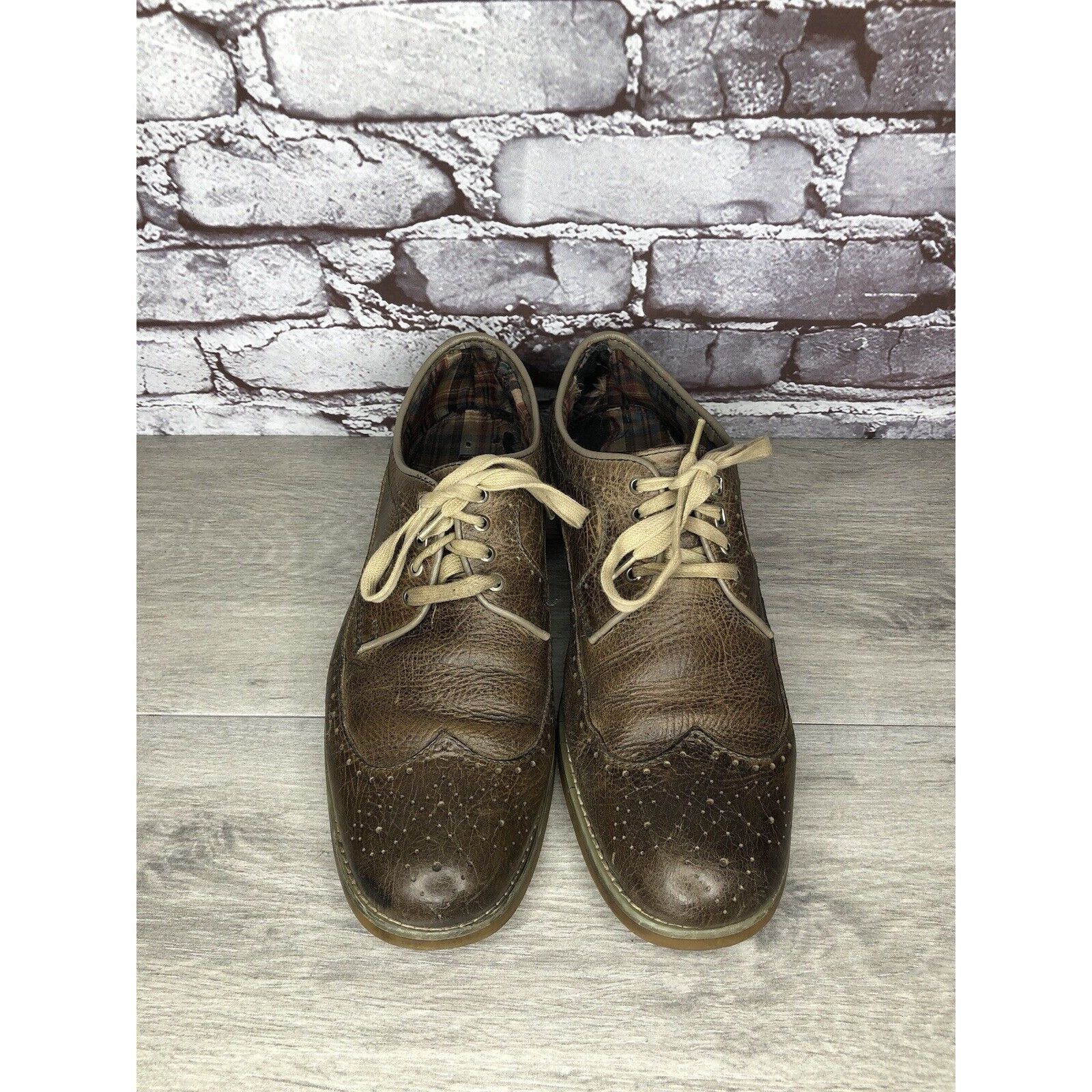 Bed Stu Bed Stu Brown Leather Wingtip Oxfords Casual Lace Up Shoes M Size US 9.5 / EU 42-43 - 21 Thumbnail