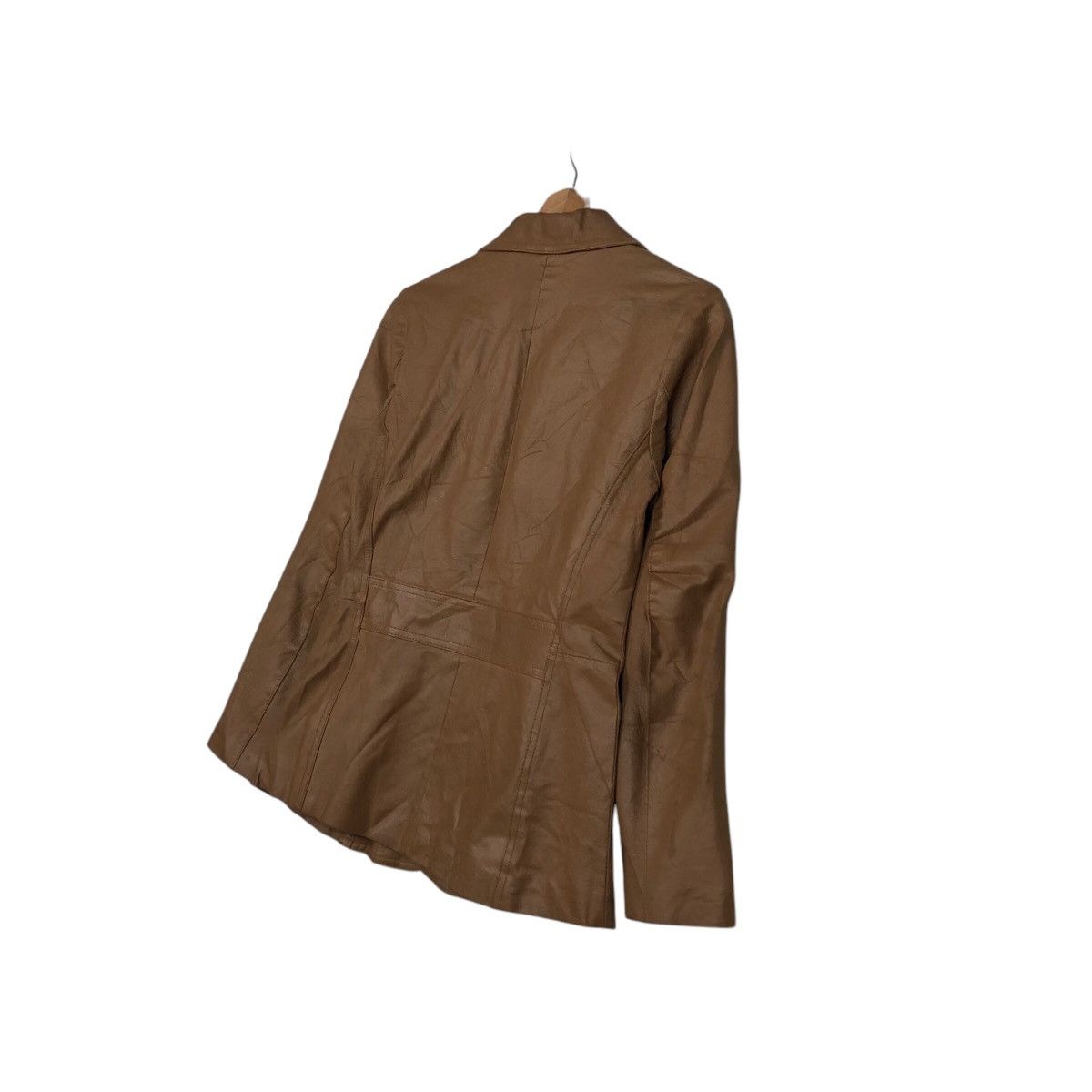 Japanese Brand 📌Vintage Cropped Button Leather Jacket Ined Yohji Yamamoto Size US M / EU 48-50 / 2 - 11 Thumbnail