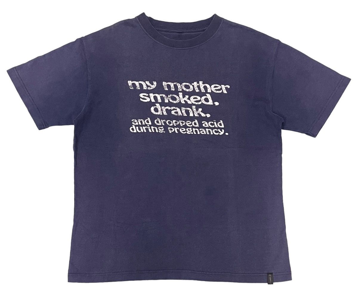 Japanese Brand VERY RARE‼️ Vintage Distressed Drugged Statement tee Size US M / EU 48-50 / 2 - 1 Thumbnail