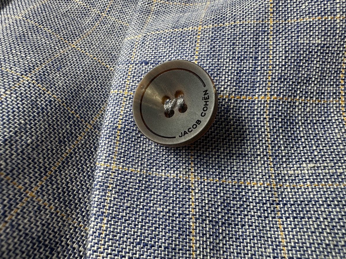 Jacob Cohen JACOB COHEN Hand Made 100% Linen Check Sport Blazer Jacket Size M / US 6-8 / IT 42-44 - 10 Thumbnail