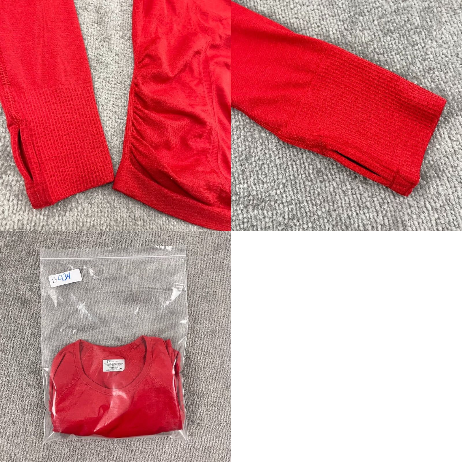 Athleta Athleta Fastest Track Shirt Womens Medium Red Performance Running Long Sleeve Size M / US 6-8 / IT 42-44 - 8 Thumbnail