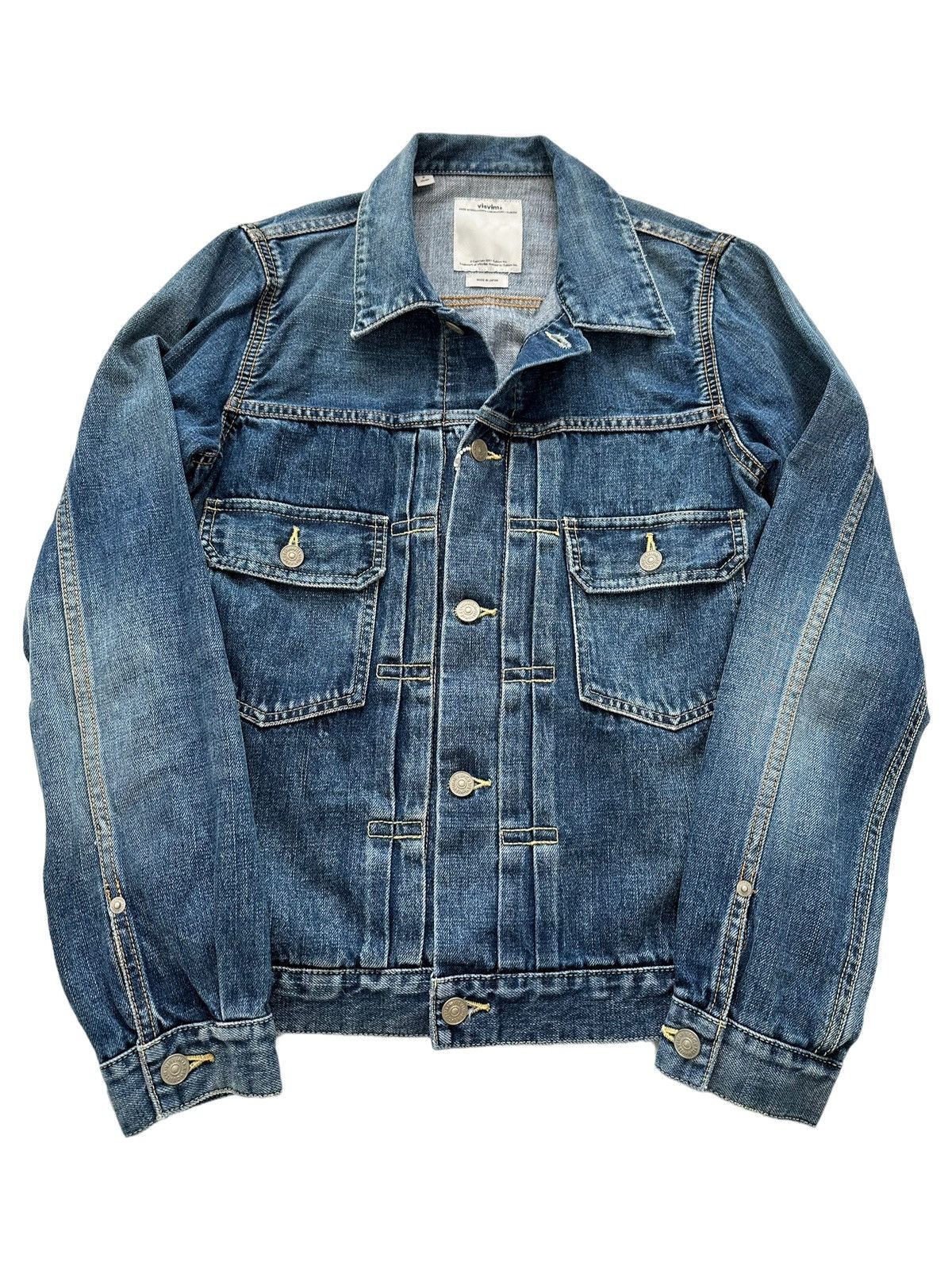 Visvim Visvim ICT 101 Jkt Dmgd-1003 D1003 Splash Ink Denim Jacket jacket |  Grailed