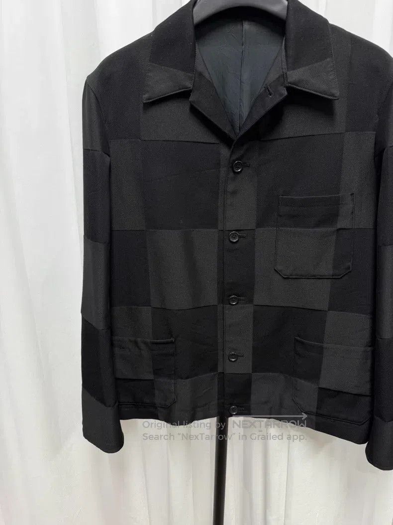 Yohji Yamamoto YOHJI YAMAMOTO Plaid Wool Patchwork Jacket Size US L / EU 52-54 / 3 - 4 Thumbnail