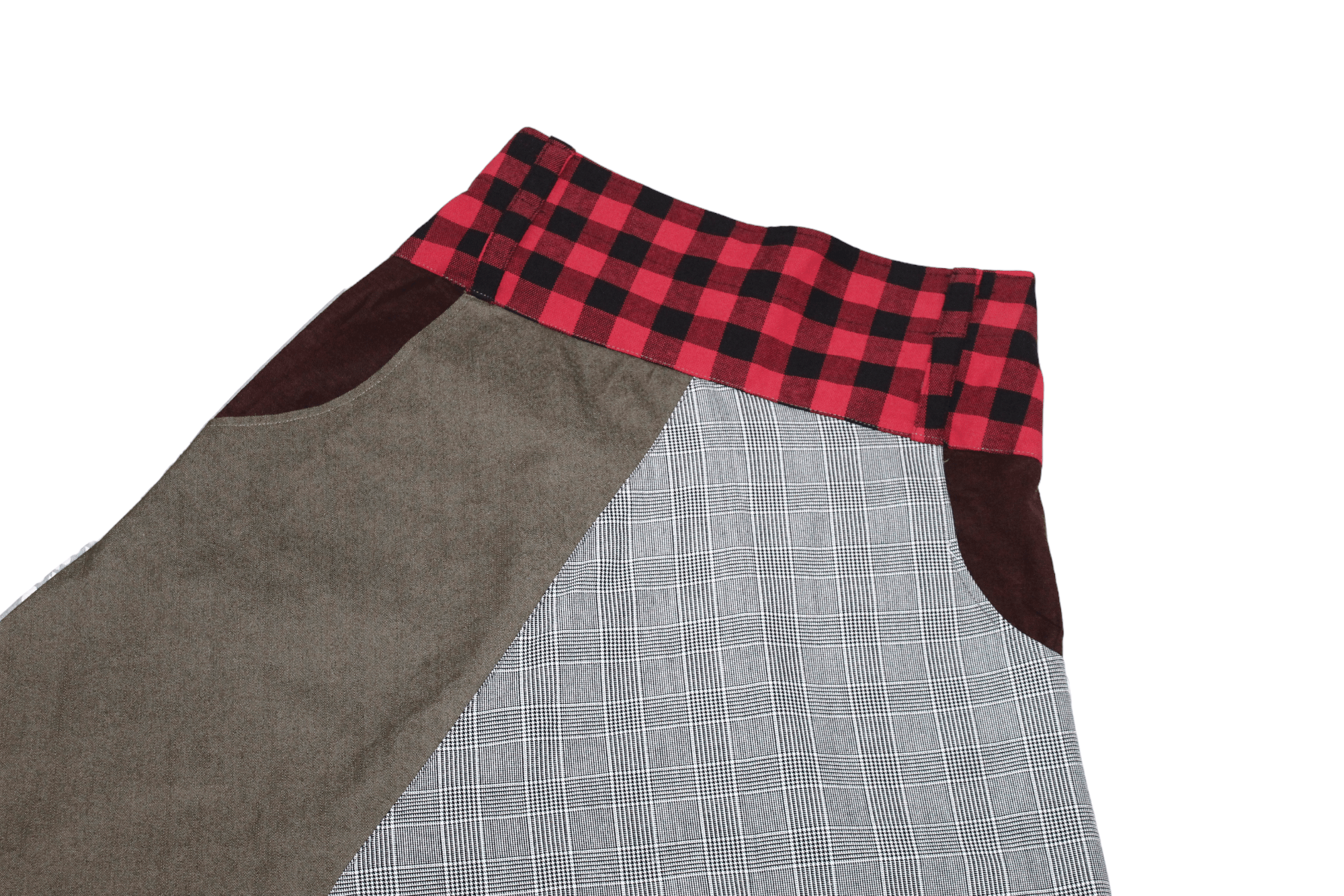 Beauty Beast VTG Open Mind Drop Crotch Patchwork Asymmetric Balloon Pants Size US 31 - 6 Thumbnail