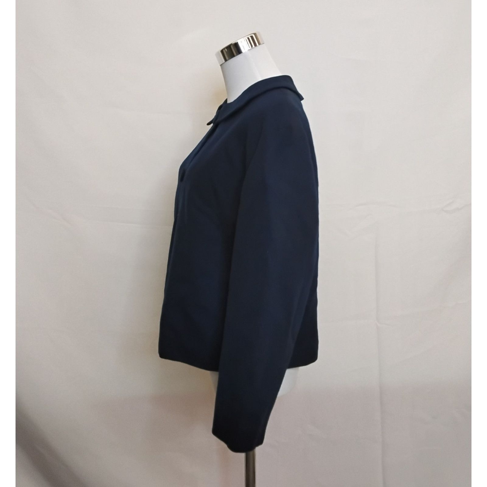 Pendleton Pendleton Cropped Blazer Women's 2 Blue VTG 1970s 100% Wool Size XS / US 0-2 / IT 36-38 - 3 Thumbnail