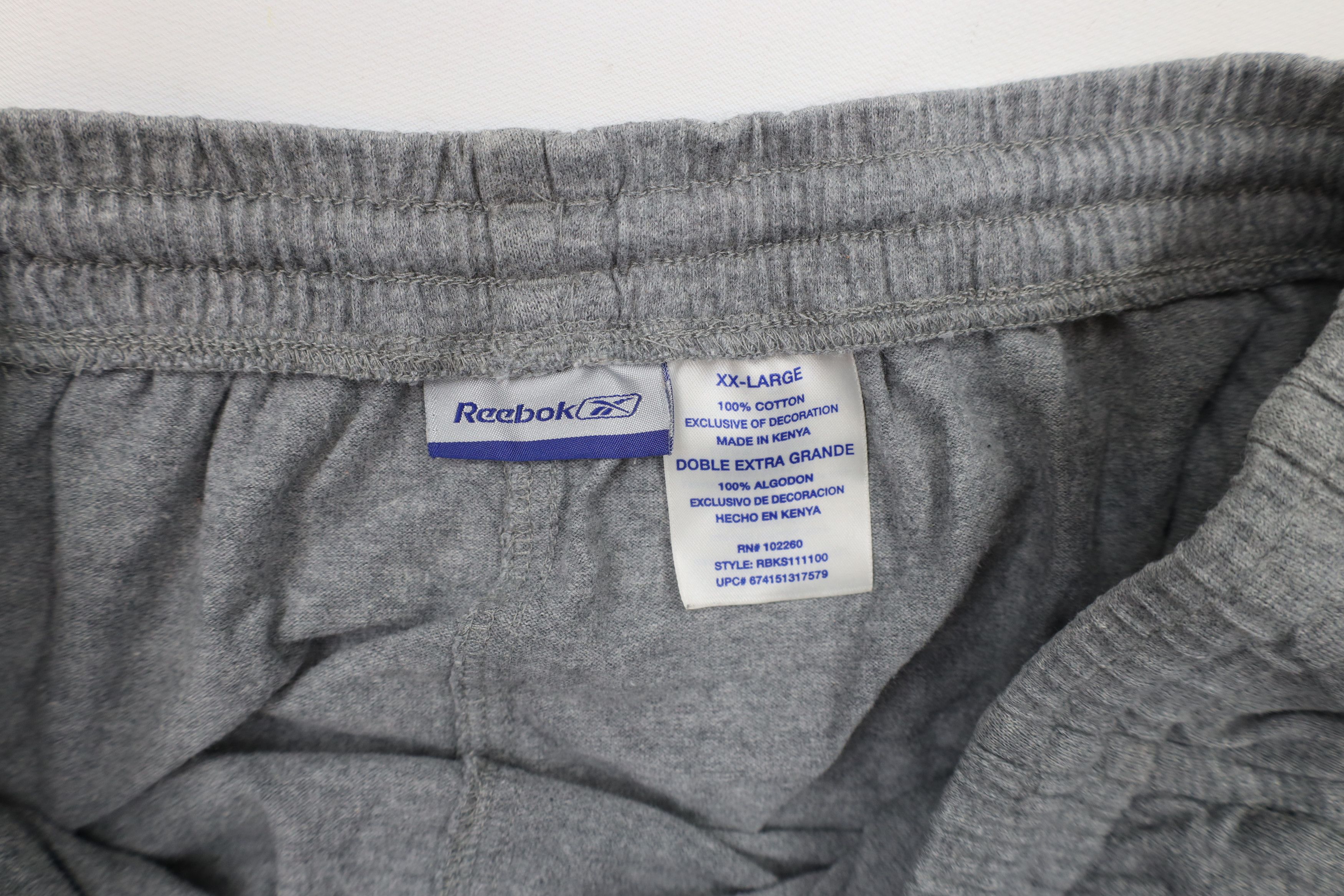 Reebok × Vintage Vintage 90s Reebok Logo Above Knee Shorts Heather Gray Size US 38 / EU 54 - 8 Thumbnail