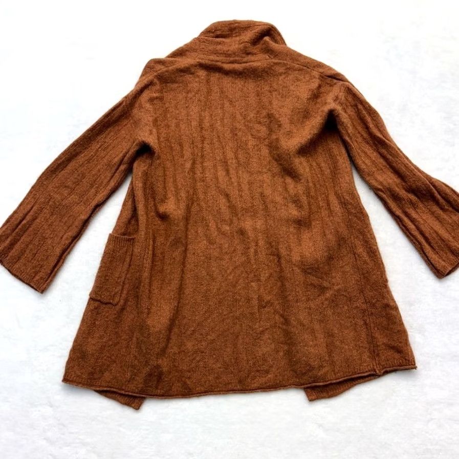 Madewell Madewell Wool Blend Piedmont Ribbed Duster Cardigan Sweater Burnt Orange Size XS Size XS / US 0-2 / IT 36-38 - 3 Thumbnail