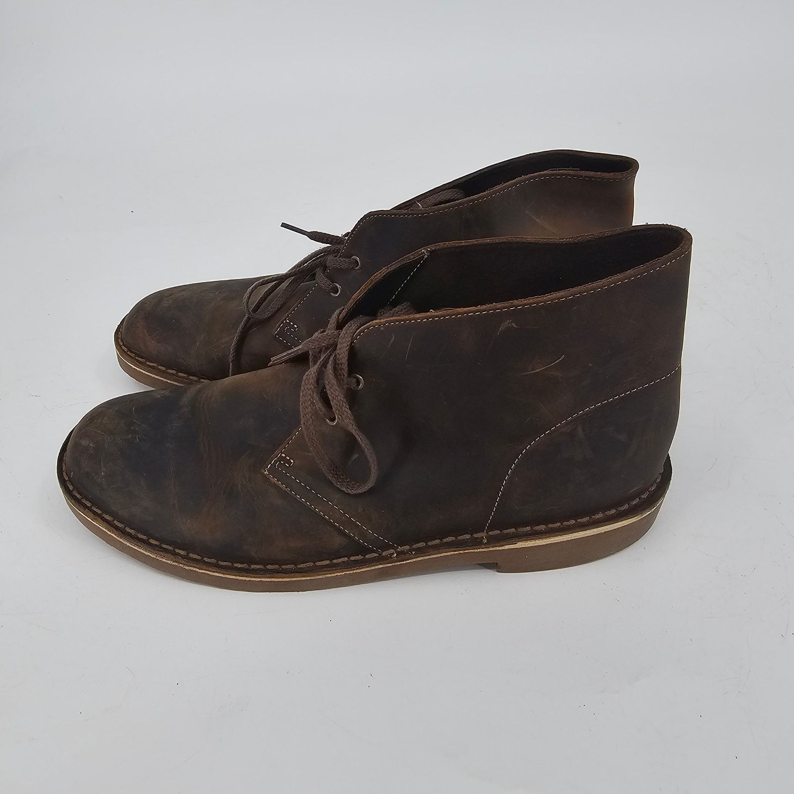 Clarks Clarks Mens Bushacre 2 Chukka Boot Brown Beeswax 11 Size US 11 / EU 44 - 3 Thumbnail
