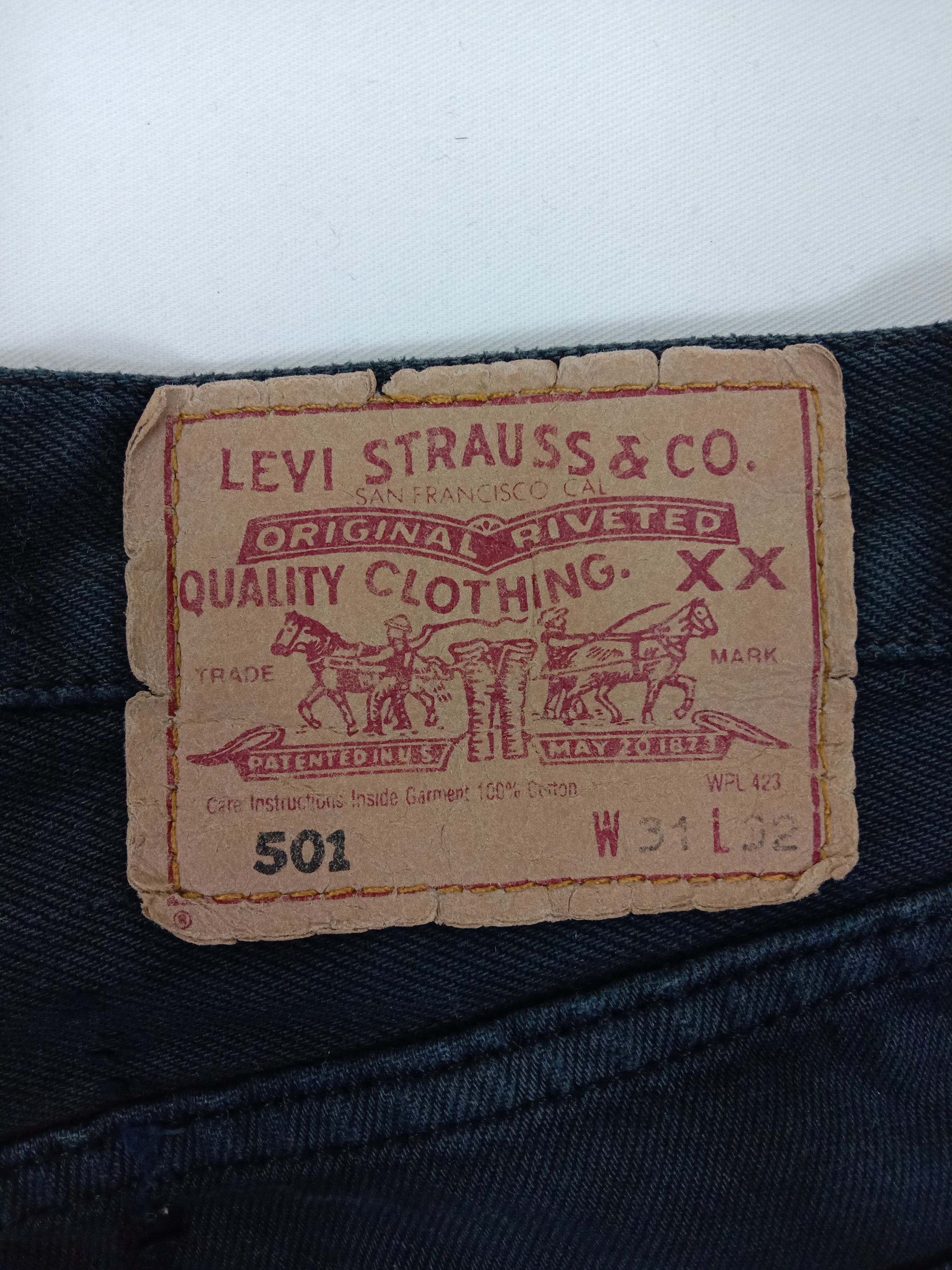 Levi's Vintage Levi's 501 Jeans Faded Black Distressed Denim Size US 31 - 12 Thumbnail