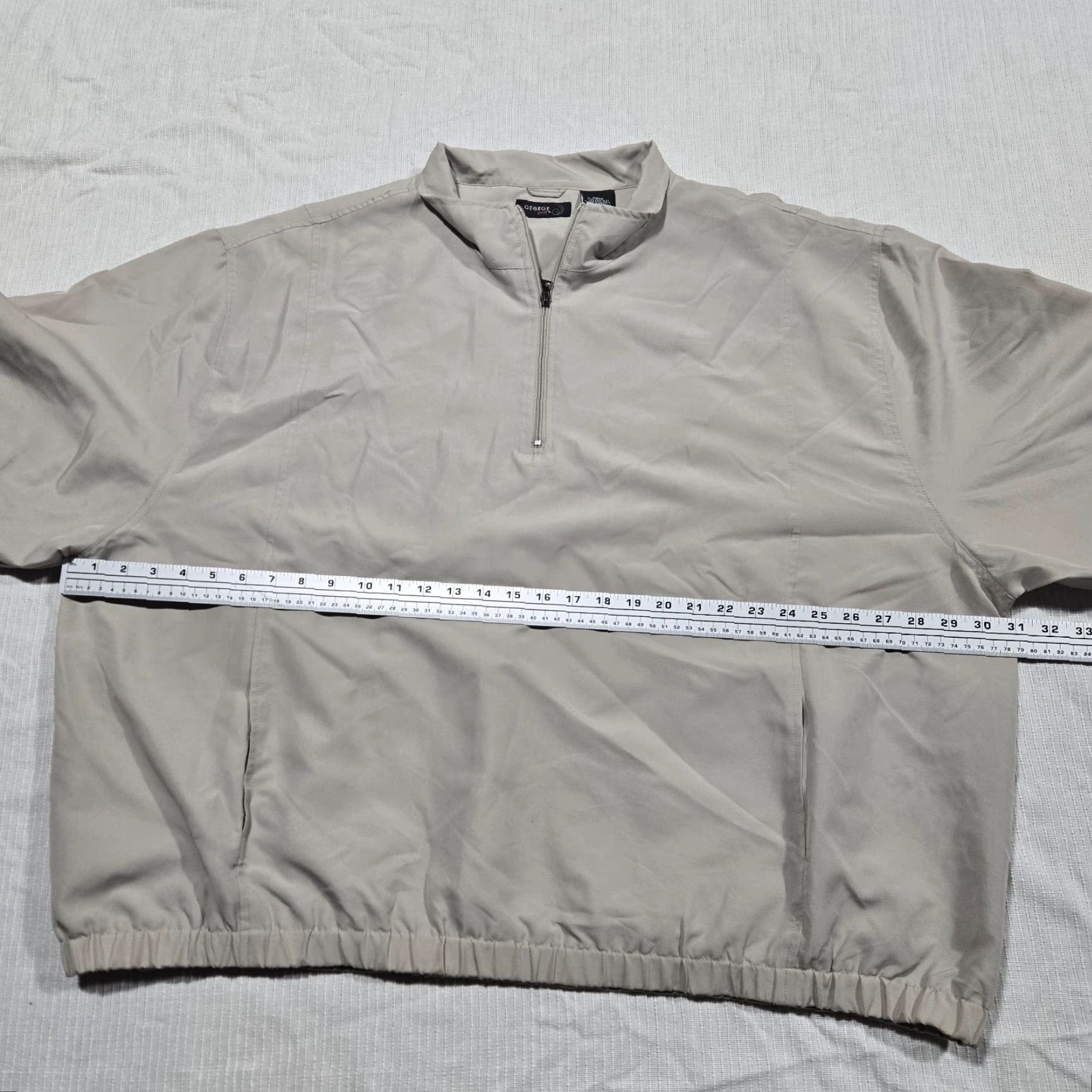 George George Golf Jacket Men's 2XL Tan Pullover Detachable Sleeves Windbreaker 1/4 Zip Size US XXL / EU 58 / 5 - 5 Thumbnail