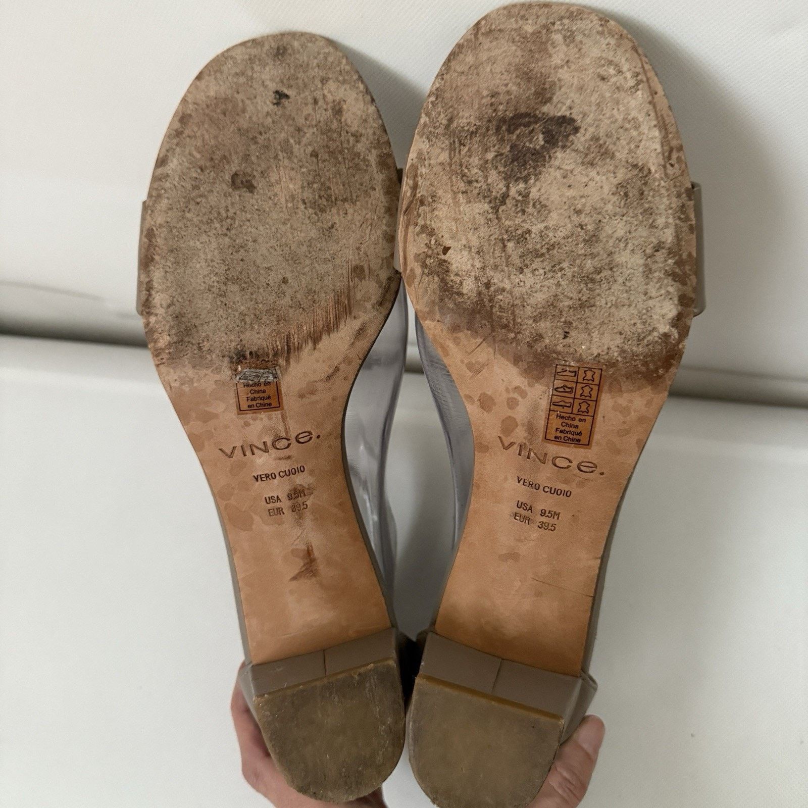 Vince Vince “Rita” Ankle Strap Leather Heeled City Sandals Size US 9.5 / IT 39.5 - 8 Thumbnail