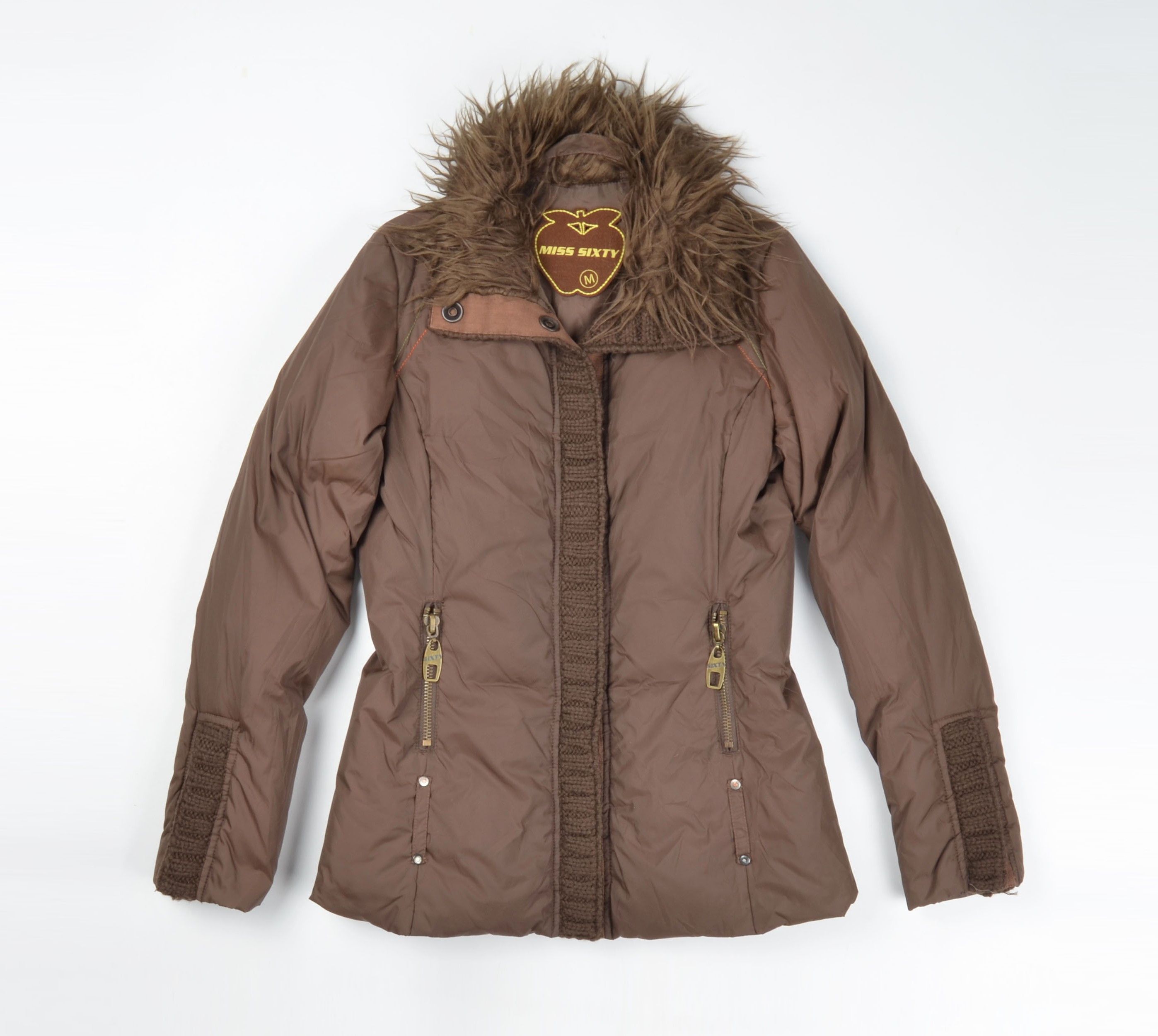 Miss Sixty Vintage Miss Sixty Y2K Coquette Brown Down Jacket Size M / US 6-8 / IT 42-44 - 1 Thumbnail