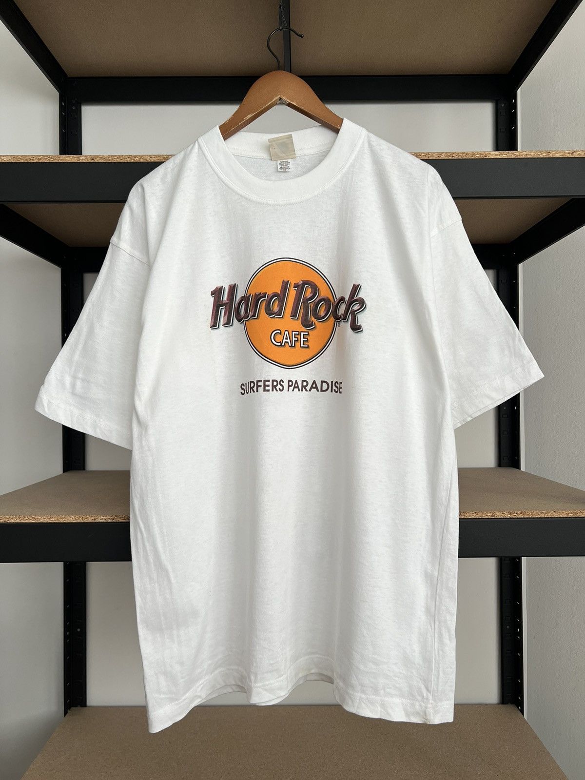 Hard Rock Cafe Vintage 90s Hard Rock Cafe Surfers Paradise White T-shirt Size US XL / EU 56 / 4 - 1 Thumbnail