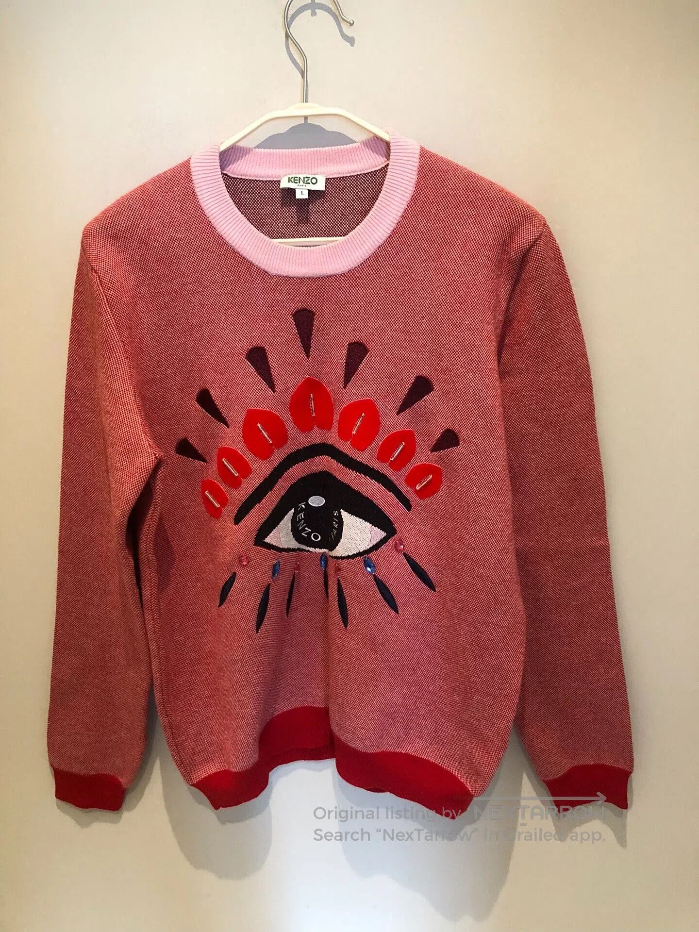 KENZO Big Eye Wool Blend Sweater.