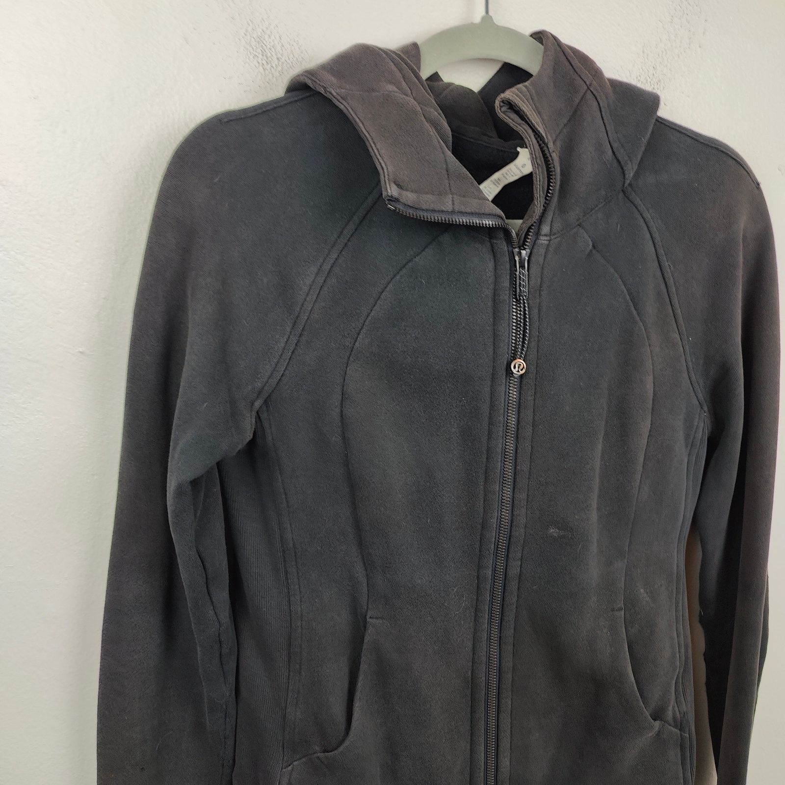 Lululemon Lululemon Scuba Hoodie IV Womens 4 Black Cotton Fleece Size S / US 4 / IT 40 - 2 Thumbnail