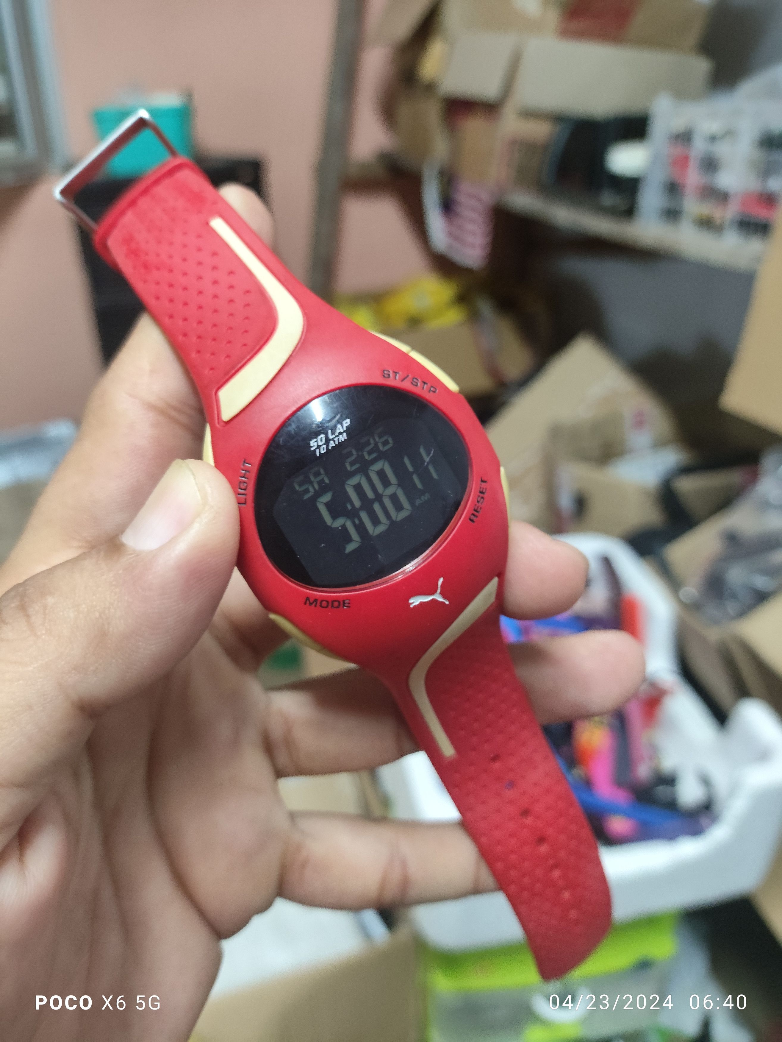 Puma Vintage DIGITAL PUMA WATCH (RED MONSTER GENGSTER) Size ONE SIZE - 7 Thumbnail