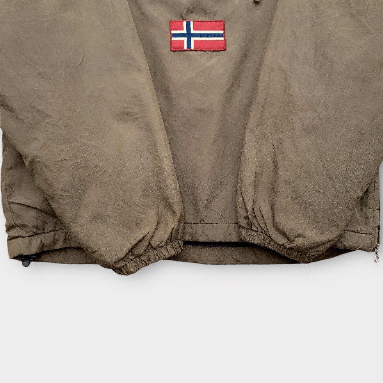 Napapijri NAPAPIJRI GEOGRAPHIC RAINFOREST ANORAK NYLON JACKET BROWN Size US XL / EU 56 / 4 - 9 Thumbnail